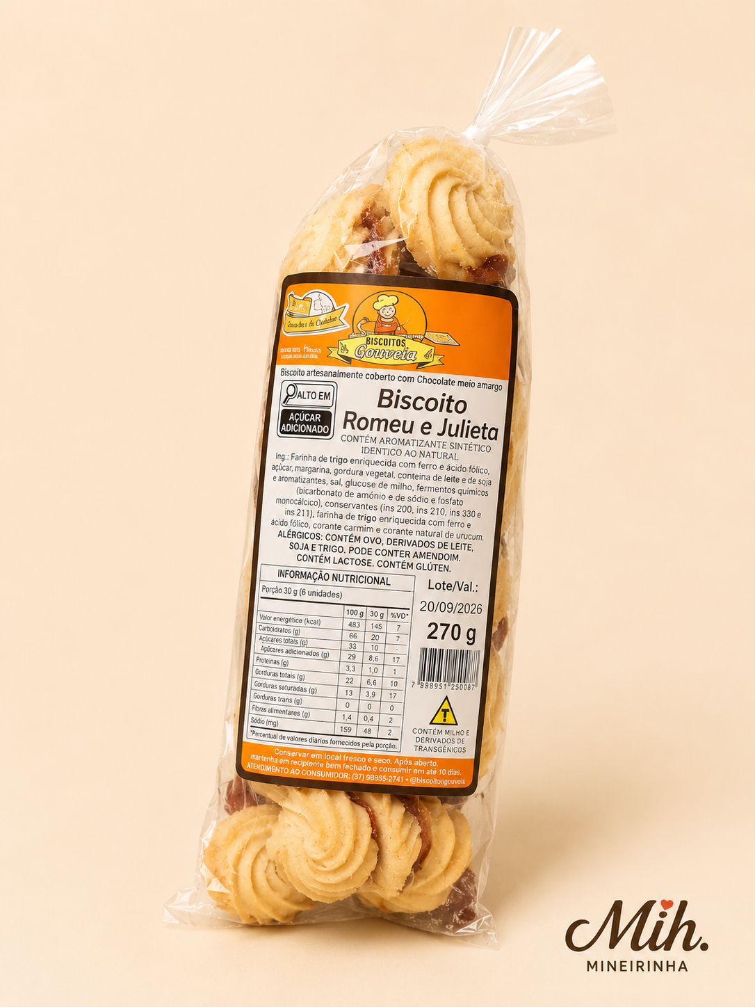 Biscoito Romeu e Julieta  Biscoito Gouveia