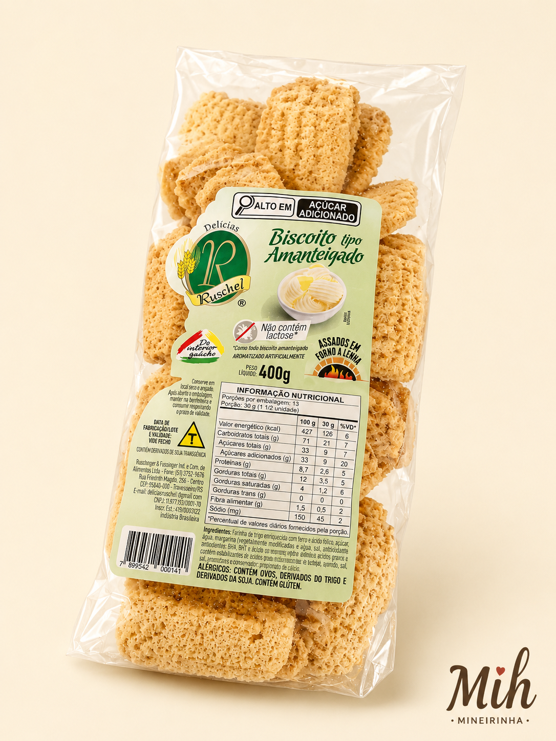 Biscoito de Amanteigado 300g Ruschel