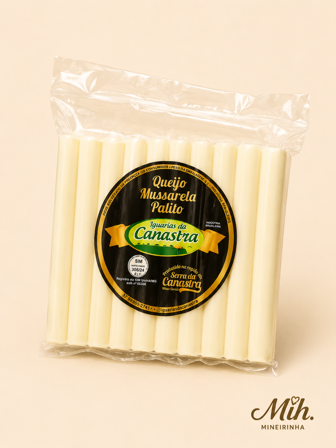 Queijo Mussarela Palito Iguarias da Canastra