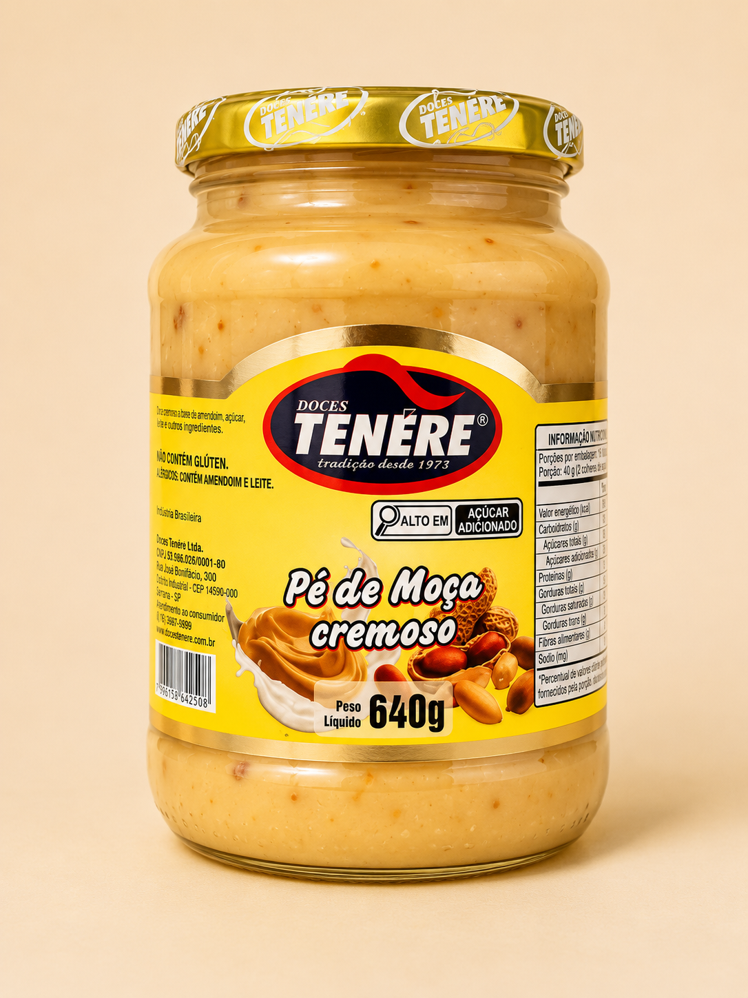 Pé de Moça Cremoso - 640gr Doces Tenere