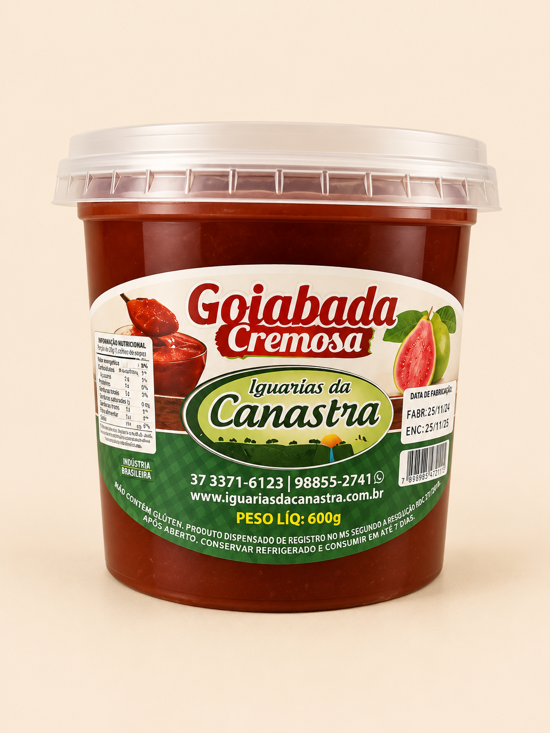 Goiabada Cremosa -600gr Iguarias da Canastra