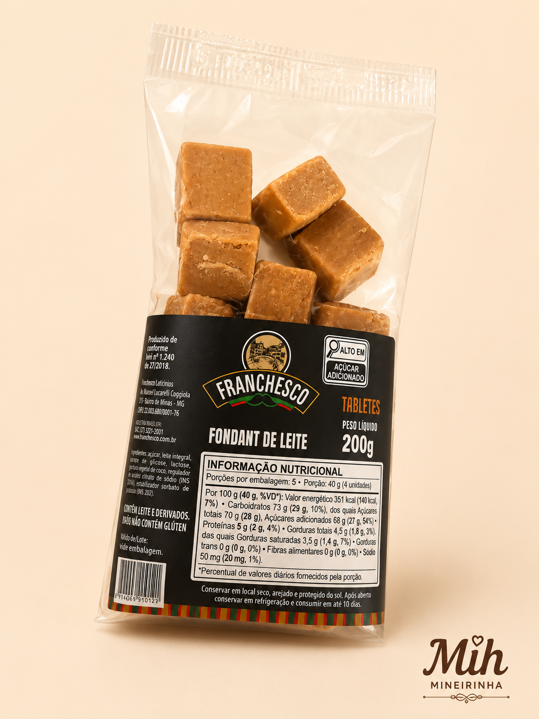 Fondant de Leite -200gr Franchesco