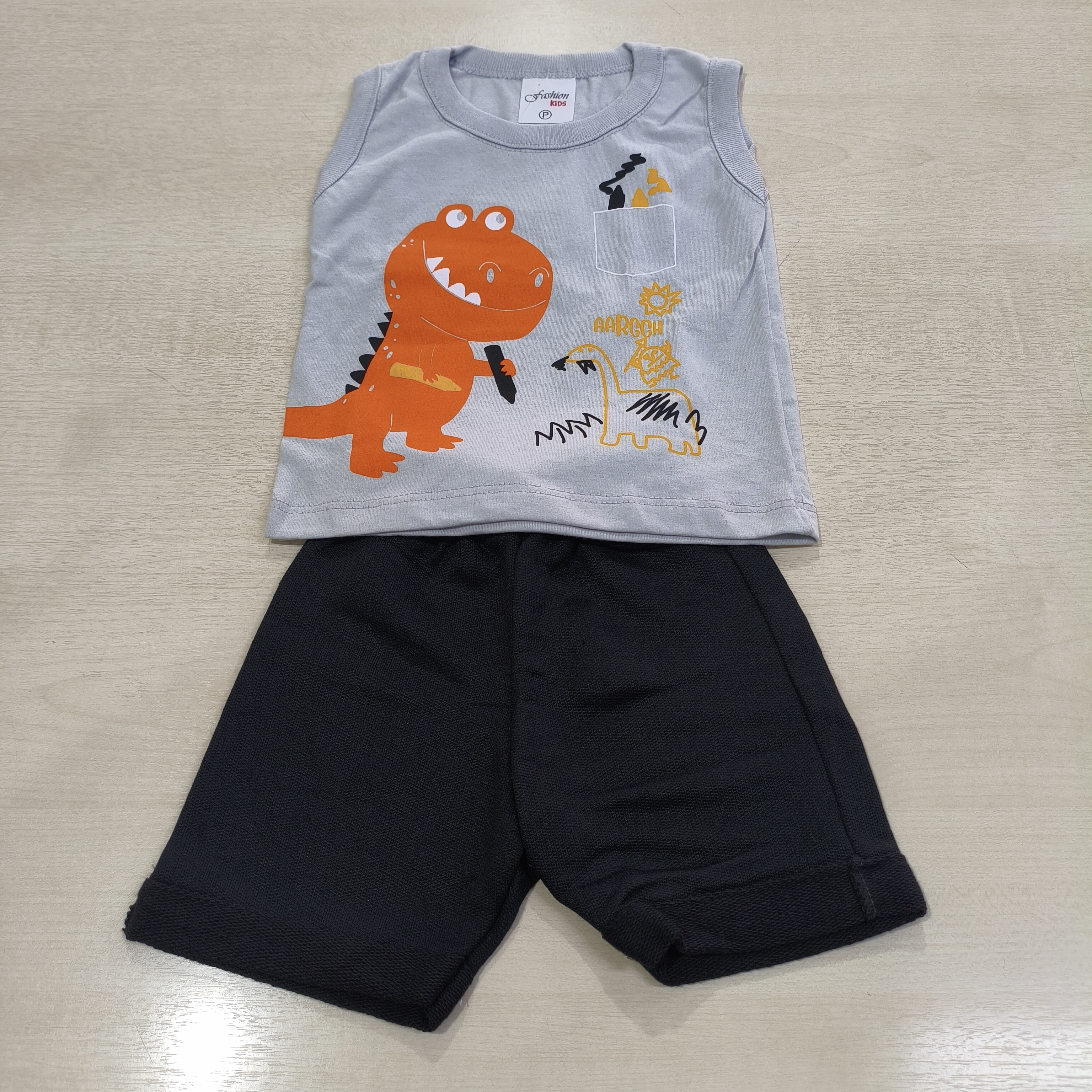 Conj. Regata com Bermuda Masc Tam PB Fashion Kids