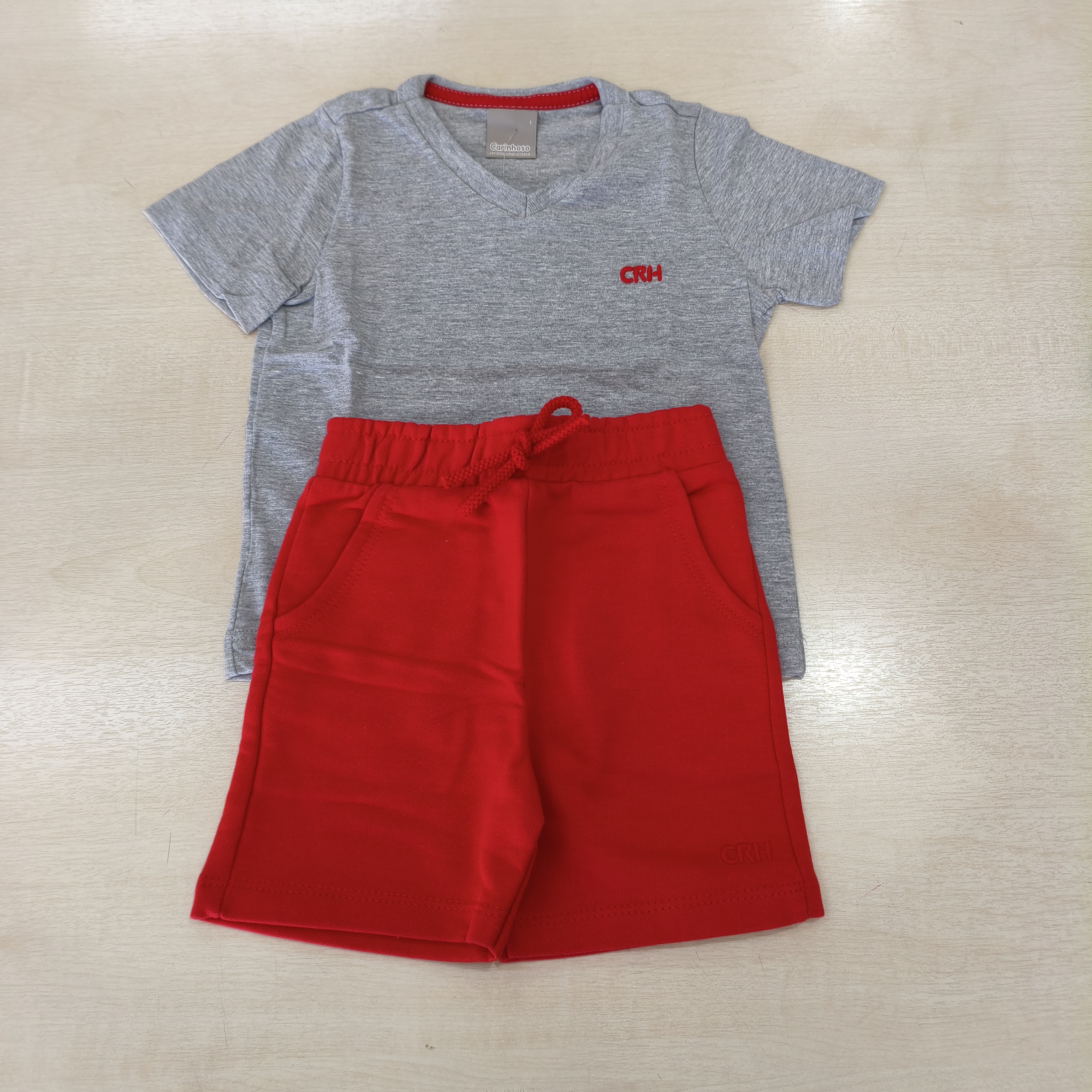 Conj. Camiseta MC e Bermuda Masc Tam 01 Carinhoso