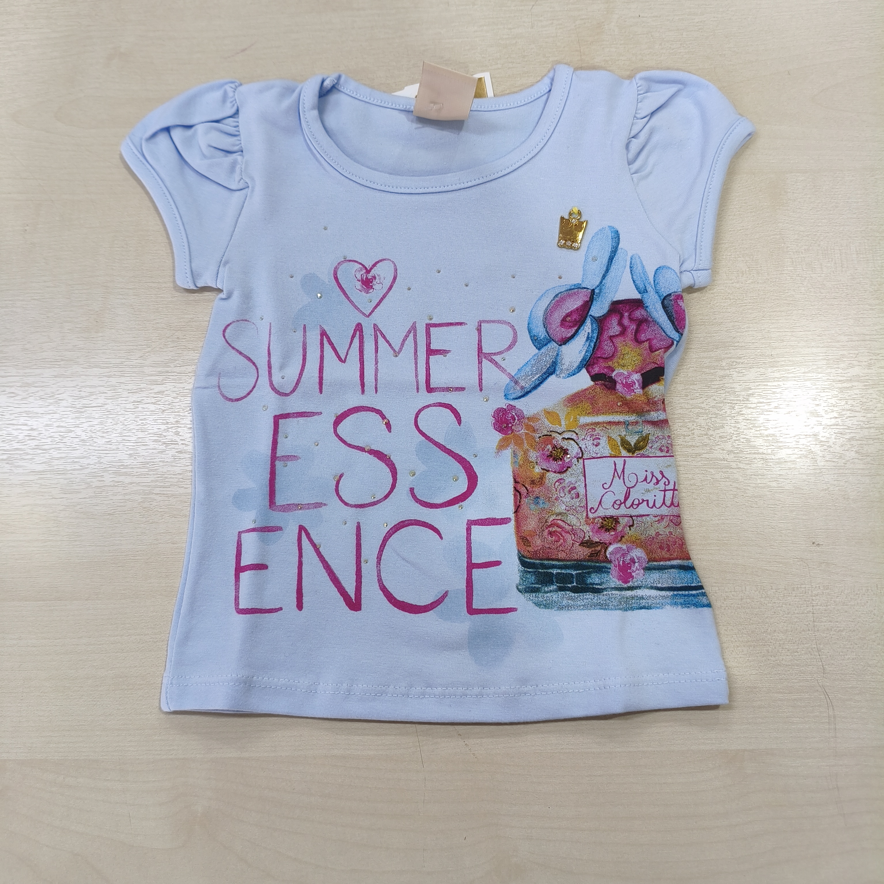 Blusa MC C/estampa Fem Tam 01 Coloritta