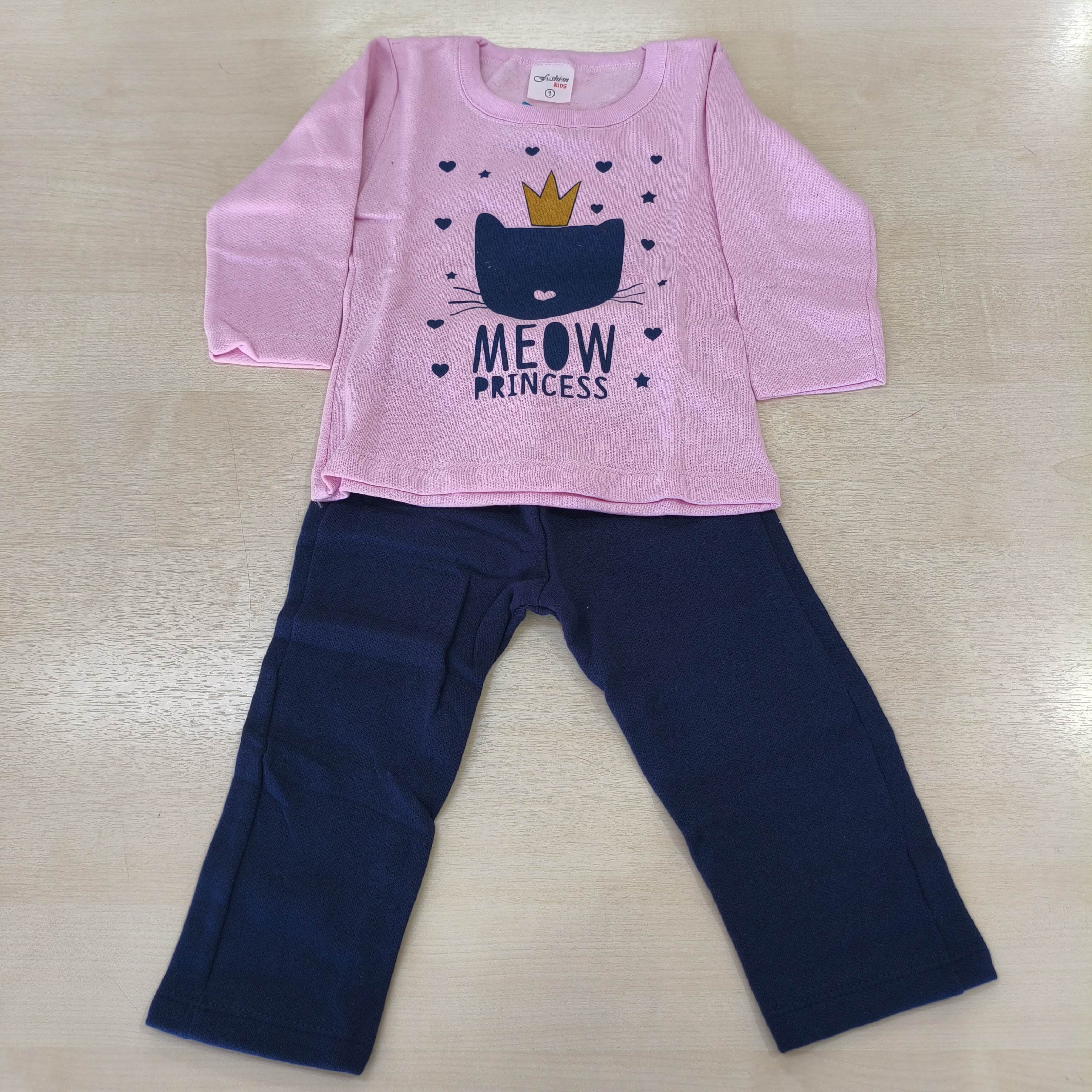Conj. Moletom Blusão e Calça Fem Tam 01 Fashion Kids