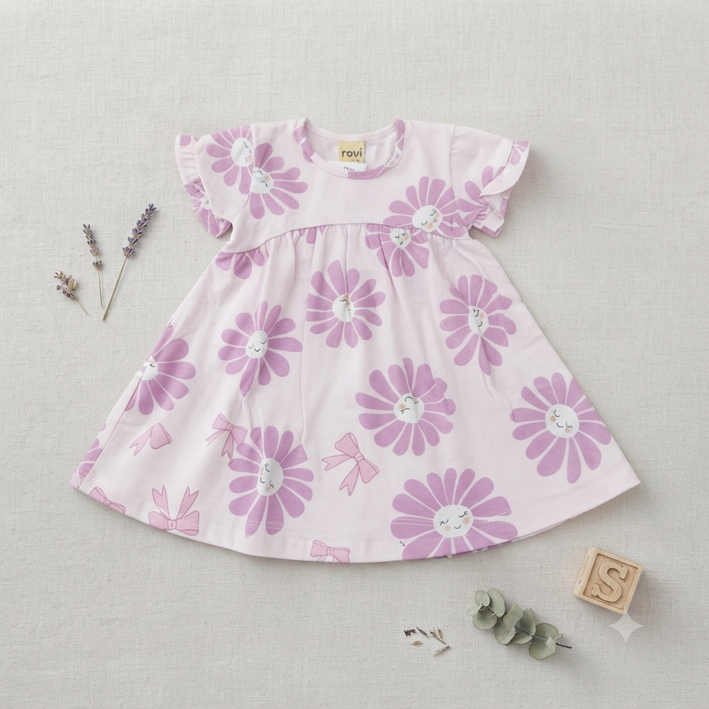 Vestido C/estampa Fem Tam 02 Rovitex