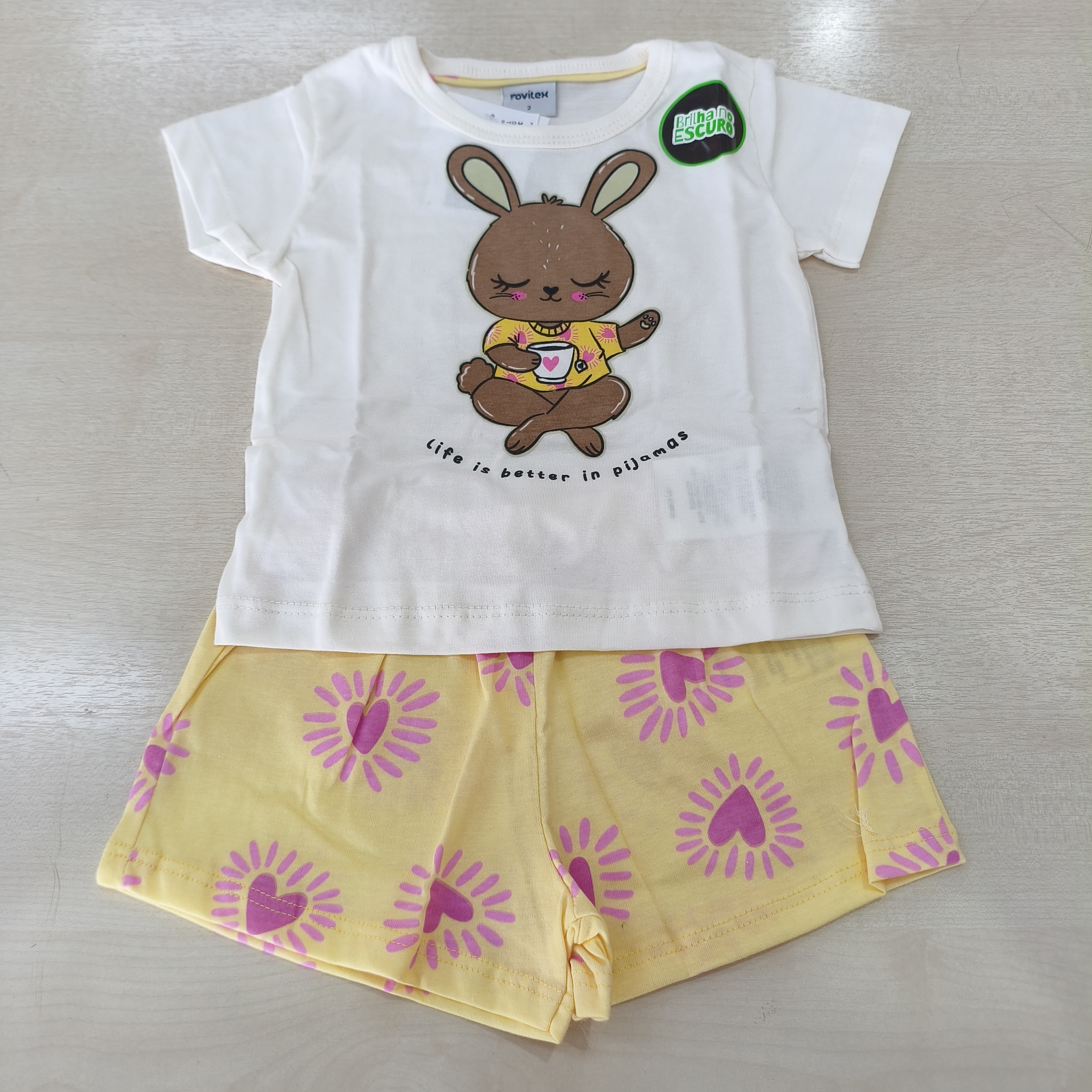 Pijama C/Estampa de Verão Fem Tam 02 Rovitex