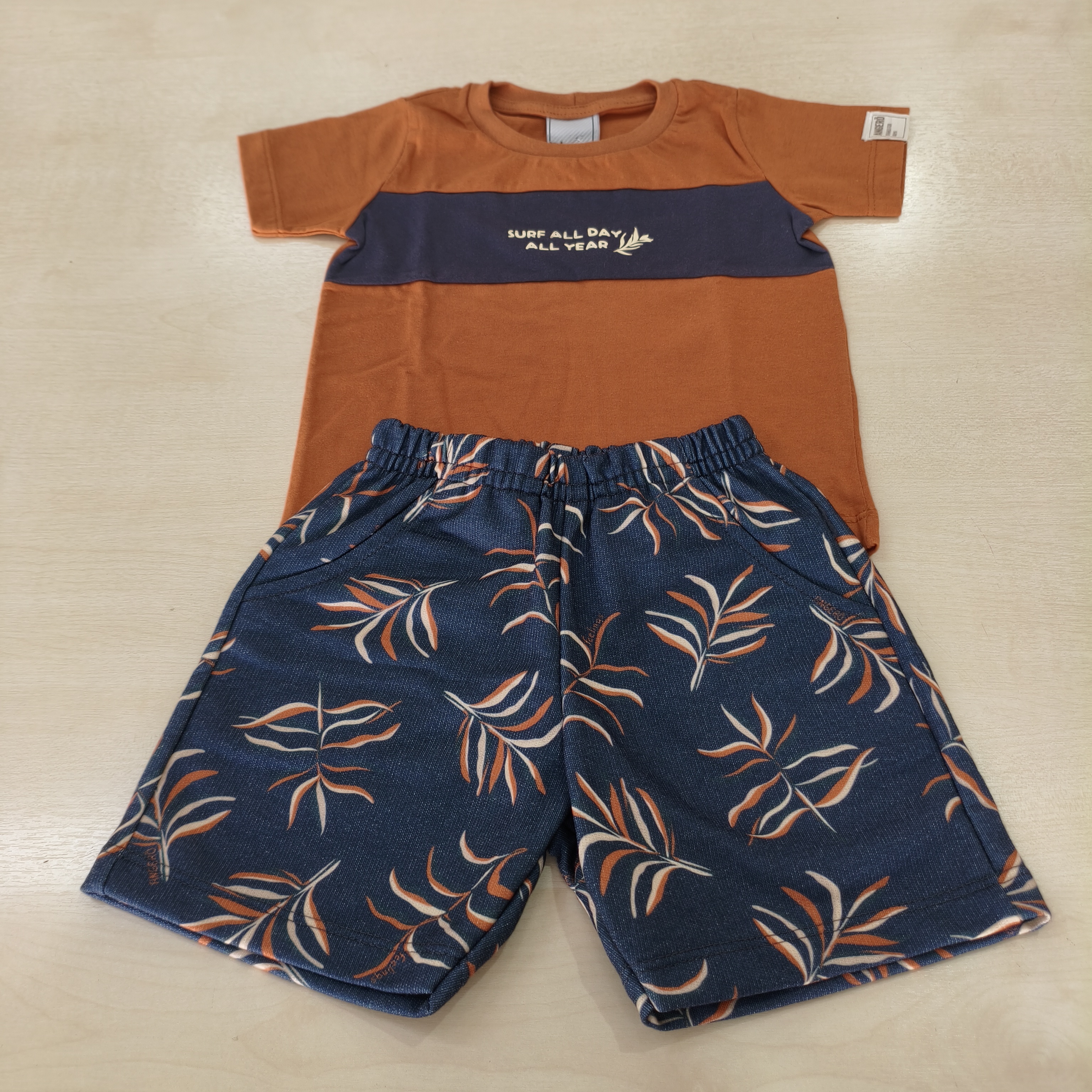Conj. Camiseta MC e Shorts Masc Tam MB Angerô