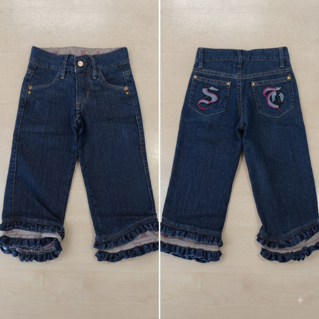 Calça Jeans Flare Fem Tam 01 Ser Garota