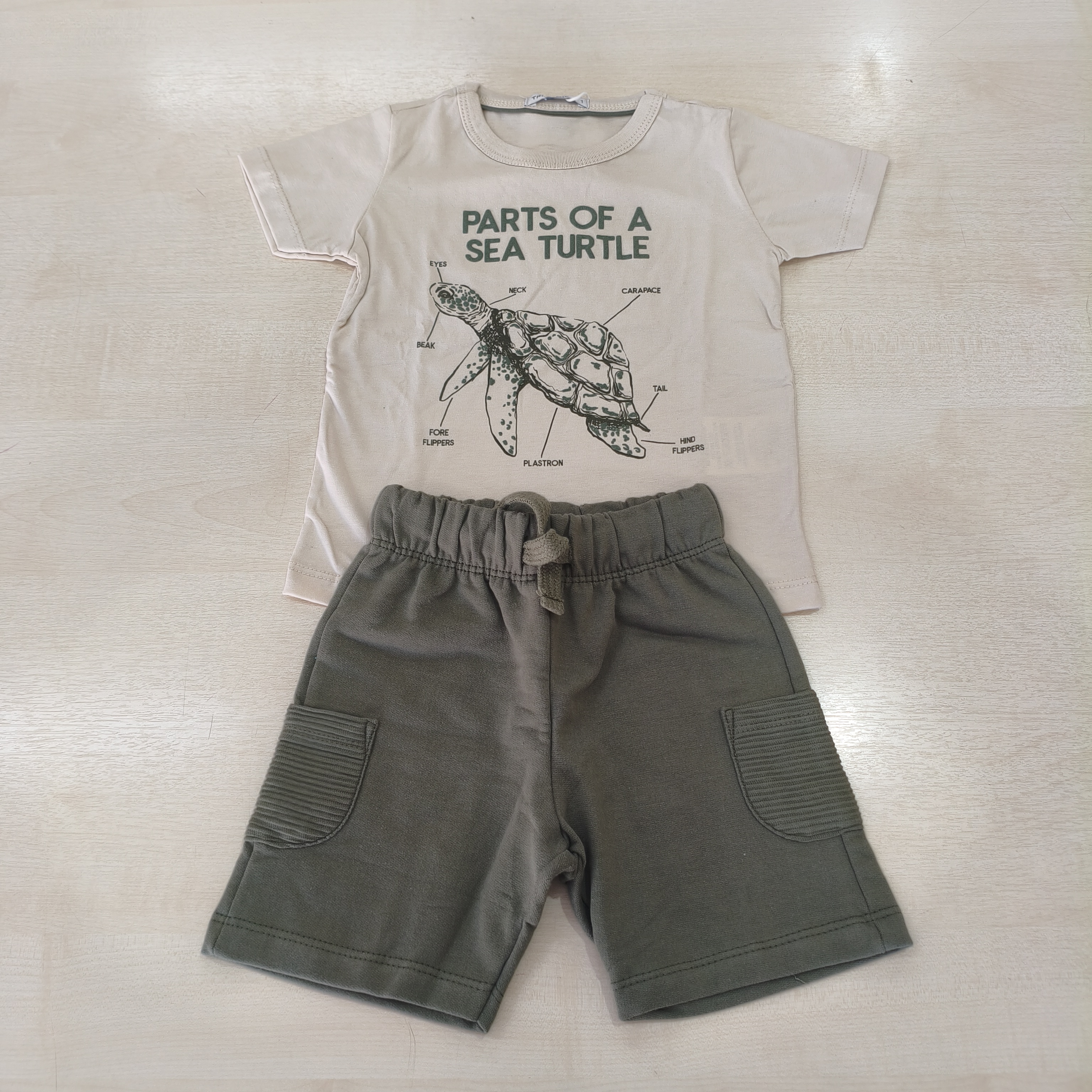 Conj. Camiseta MC e Bermuda Masc Tam 01 Trick Nick