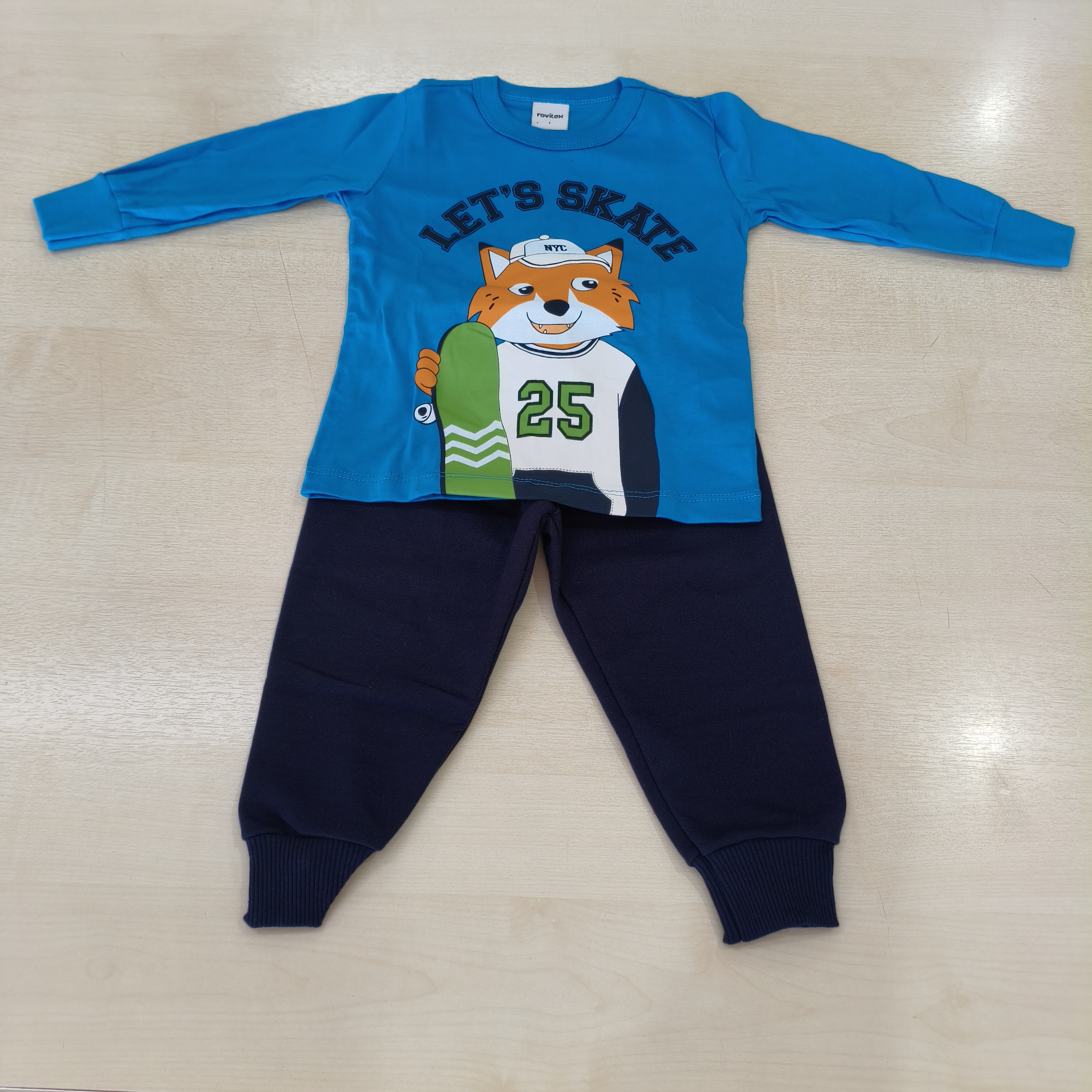 Conj. Camiseta ML e Calça Masc Tam 01 Rovitex