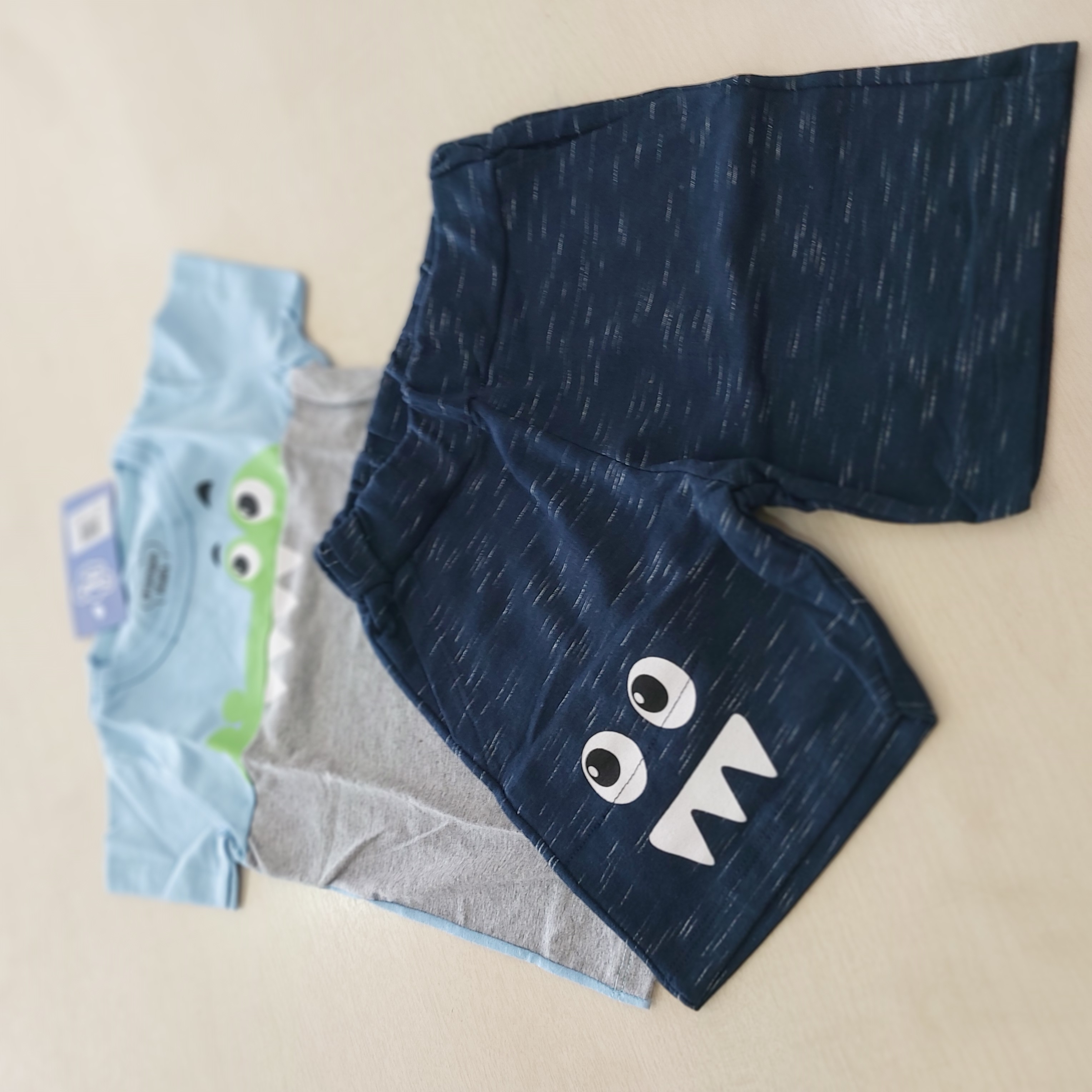 Conj. Camiseta MC e Shorts Masc Tam 02 Orango Kids