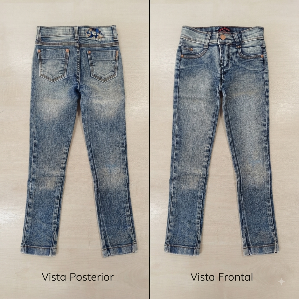 Calça Jeans Skinny Fem Tam 04 Jeito de Criança