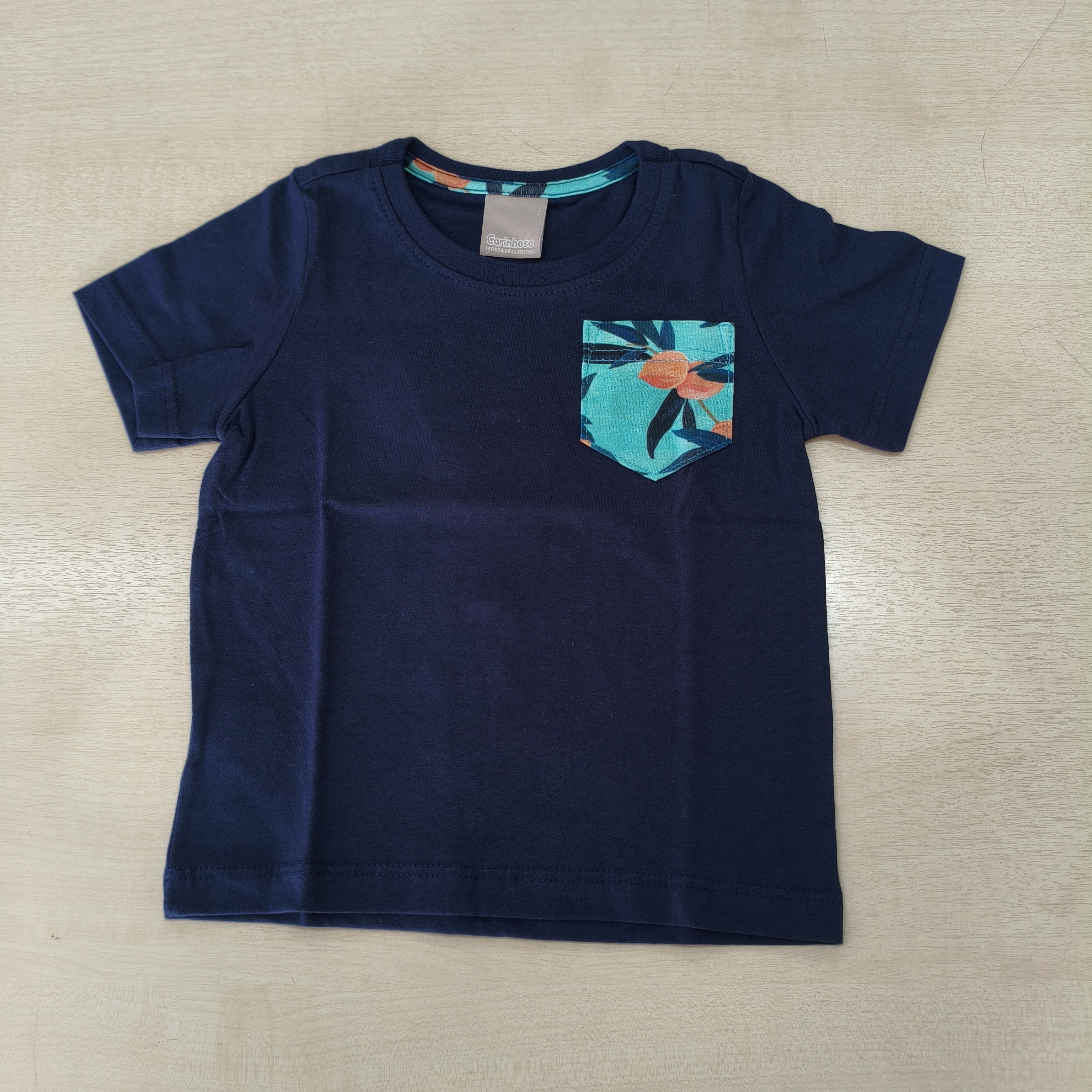 Camiseta MC Tradicional Masc Tam 01 Carinhoso
