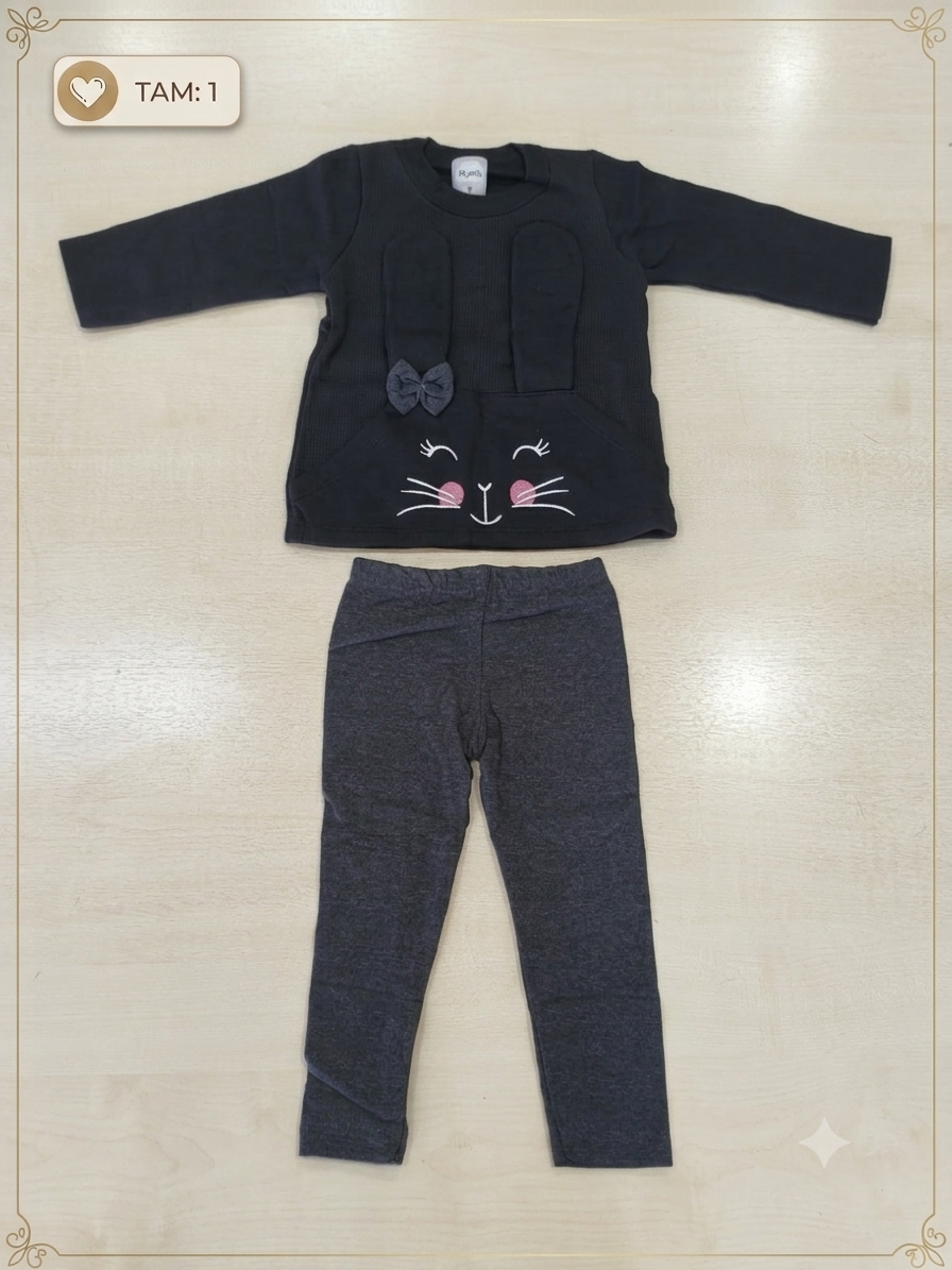 Conj. Moletom Blusão e Calça Fem Tam 01 Kely%Kety