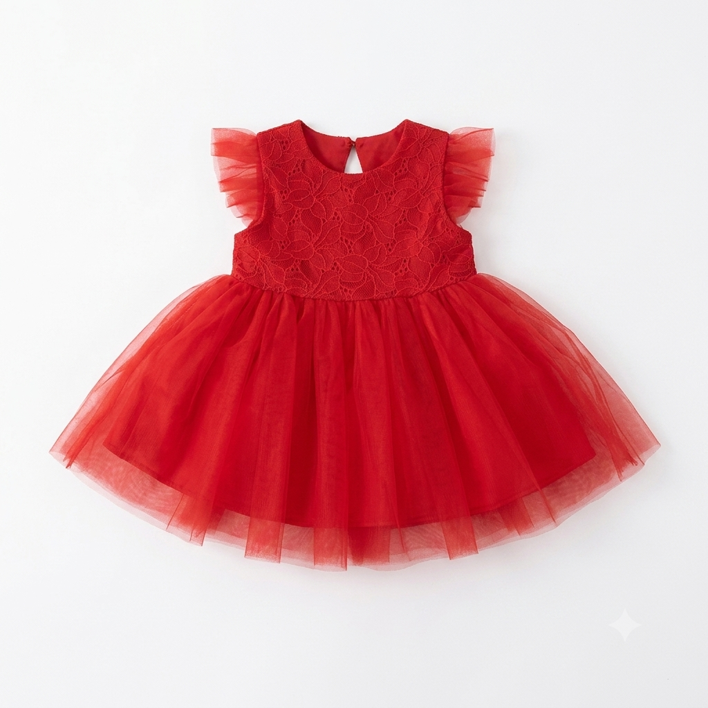 Vestido C/Tule Fem Tam 01 Trick Nick