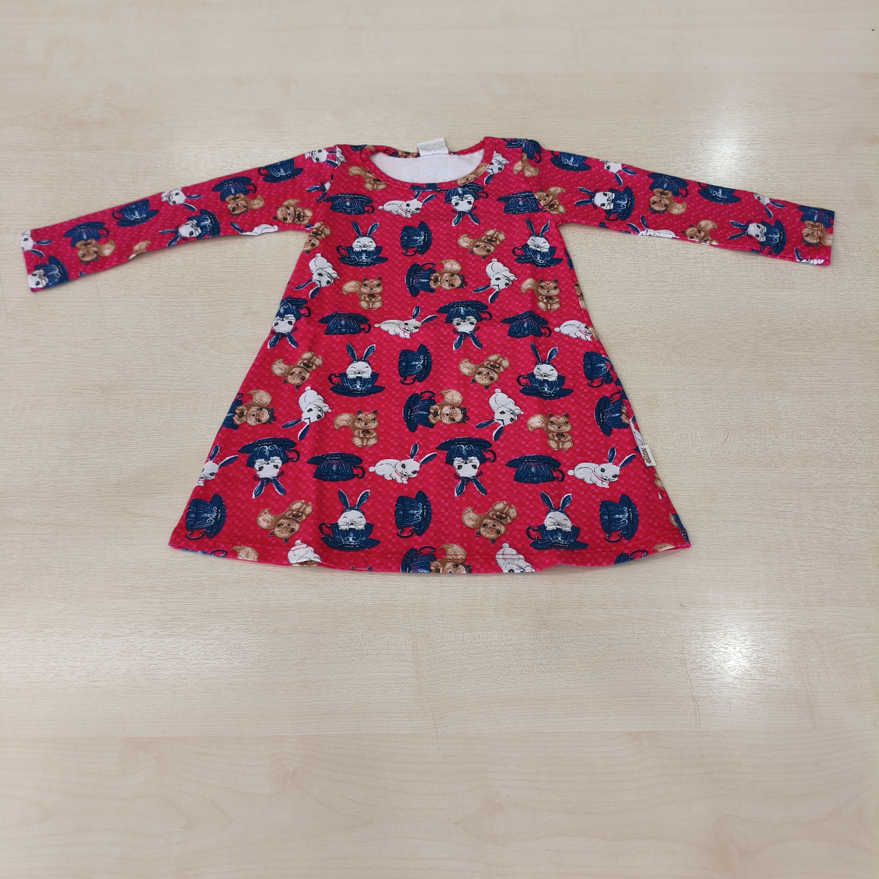 Vestido ML C/estampa Fem Tam 01 Elian