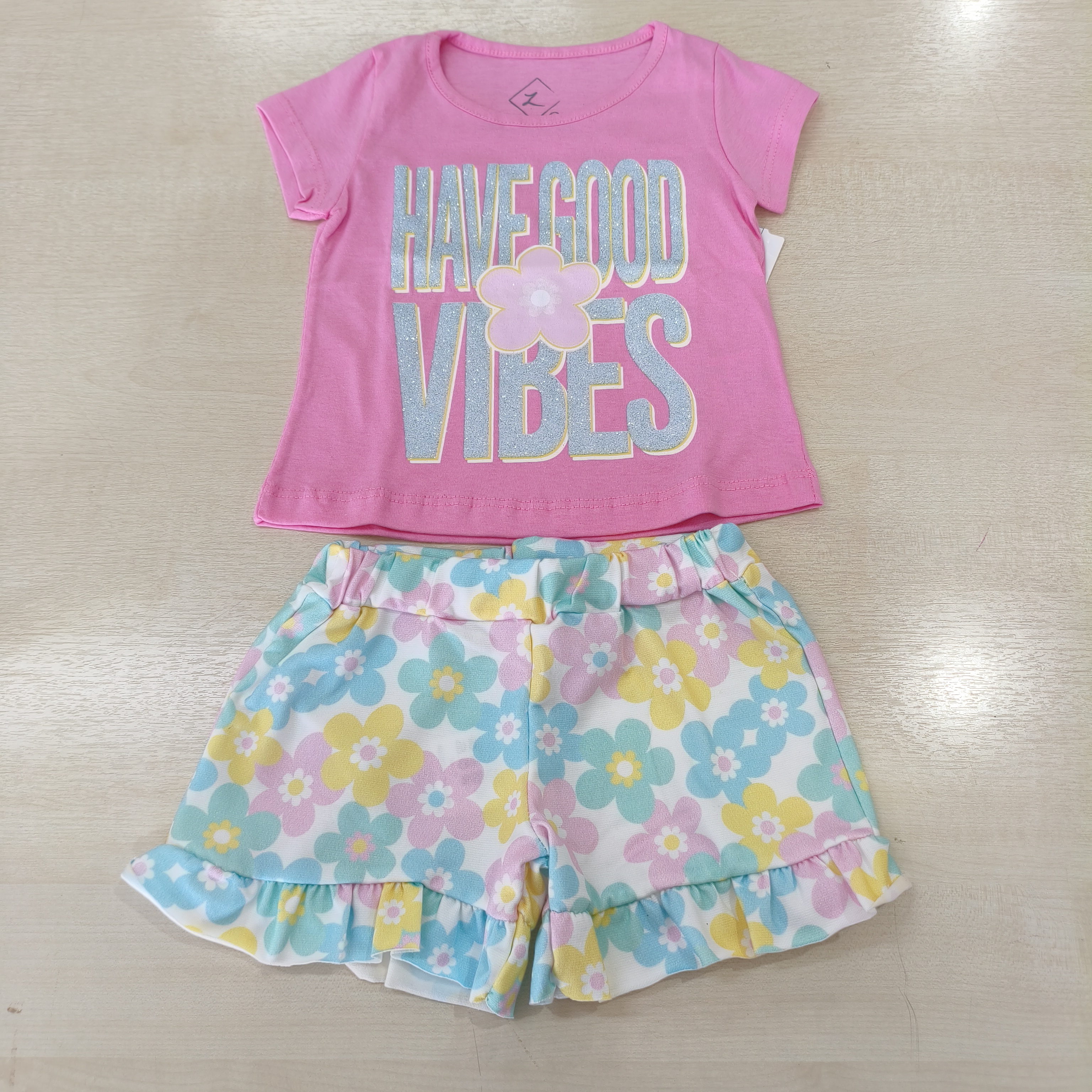 Conj. Blusa MC e Bermuda Fem Tam 01 Zupa Zuka