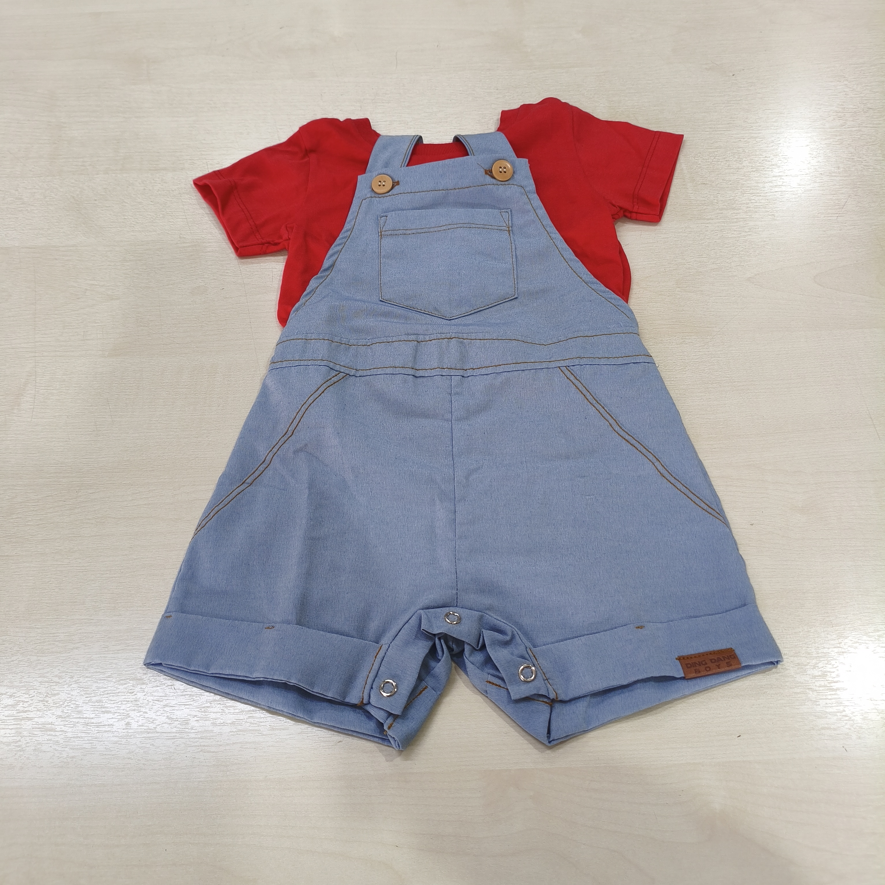 Conj. Camiseta MC e Shorts Masc Tam MB Ding Dang