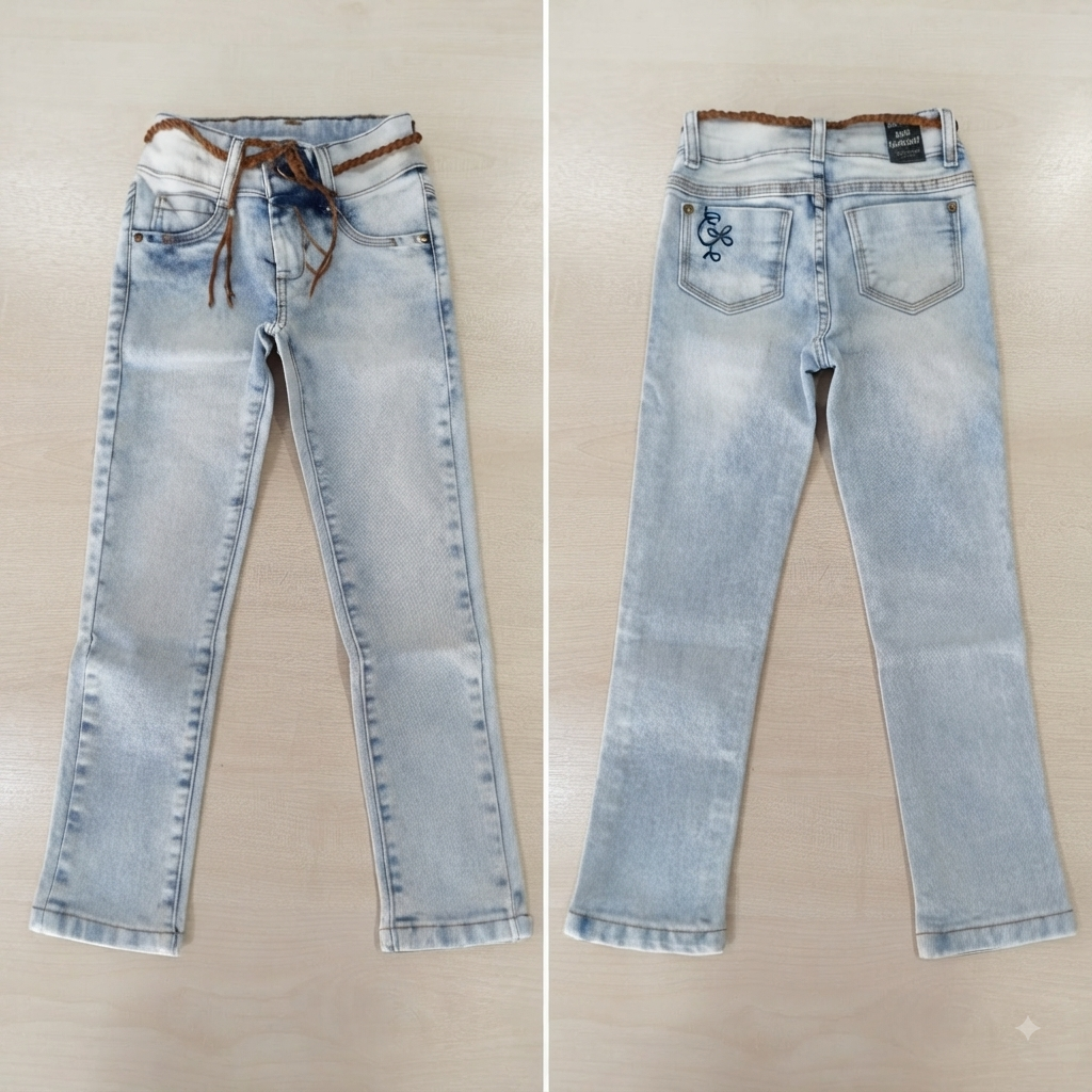 Calça Jeans Skinny Fem Tam 04 Jeito de Criança
