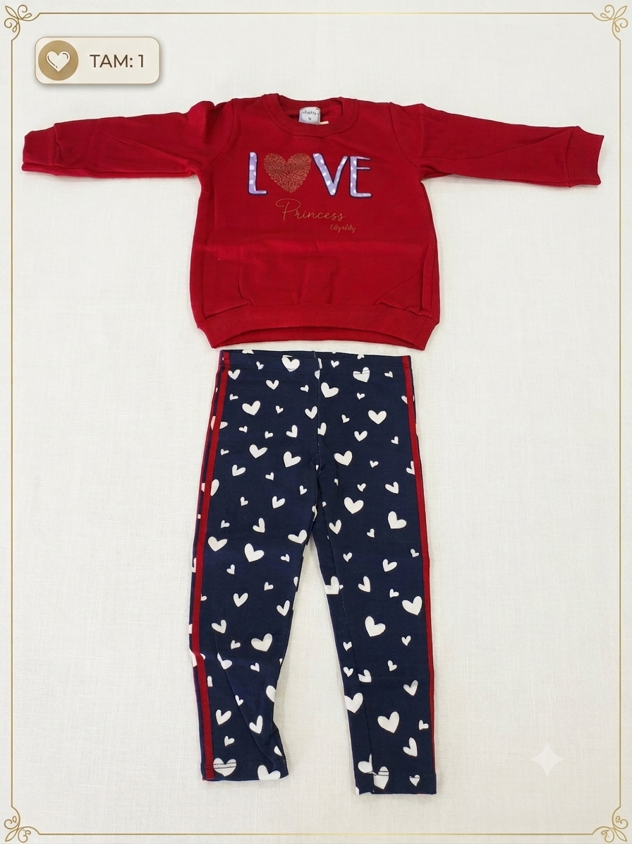 Conj. Moletom Blusão e Calça  Fem Tam 01 Kely%Kety