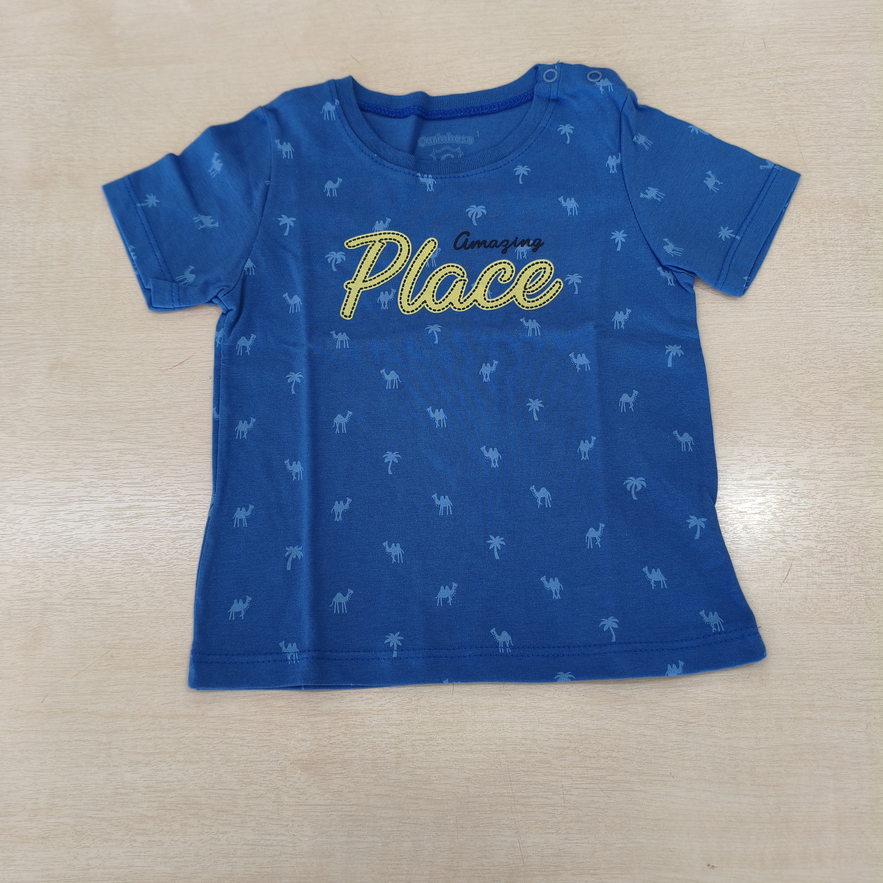 Camiseta MC C/estampa  Masc Tam 01 Carinhoso