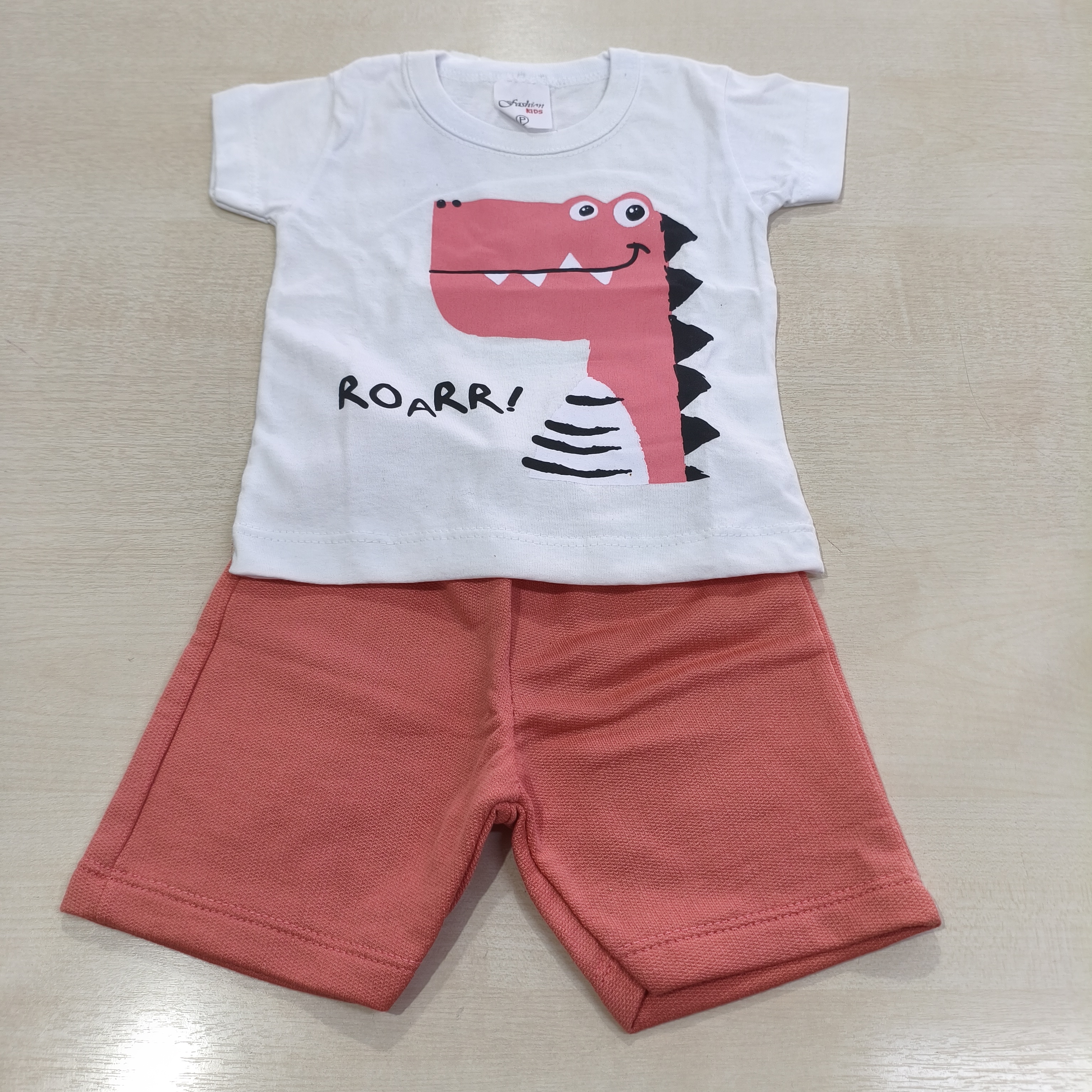 Conj. Camiseta MC com Bermuda Masc Tam PB Fashion Kids