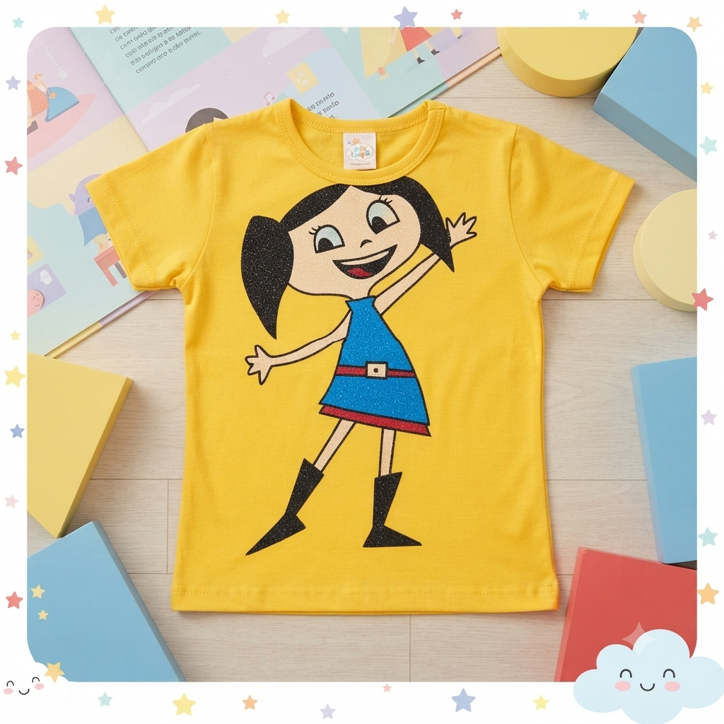 Blusa MC C/estampa Fem Tam 04 Lola