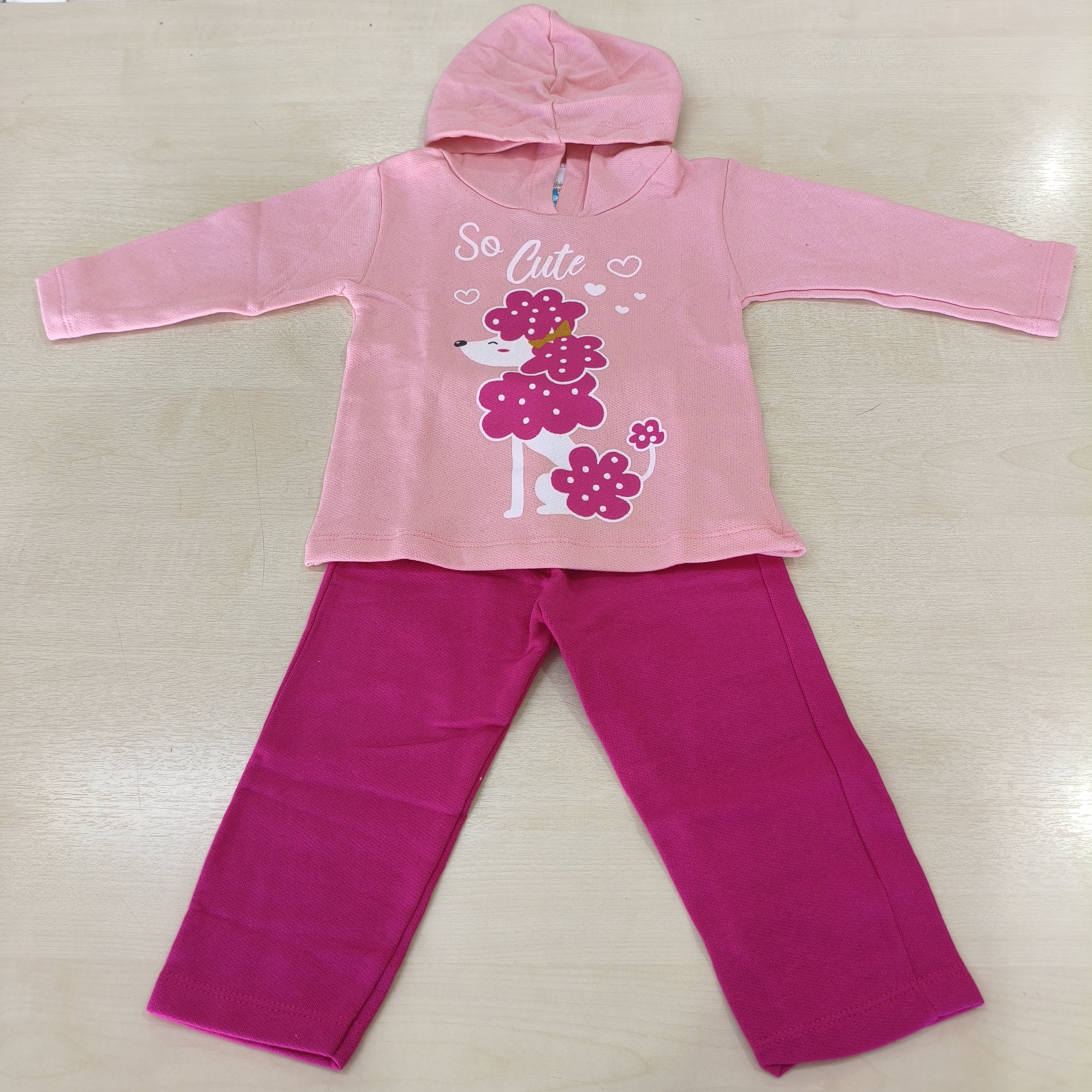 Conj. Moletom Blusão e Calça Fem Tam 01 Fashion Kids