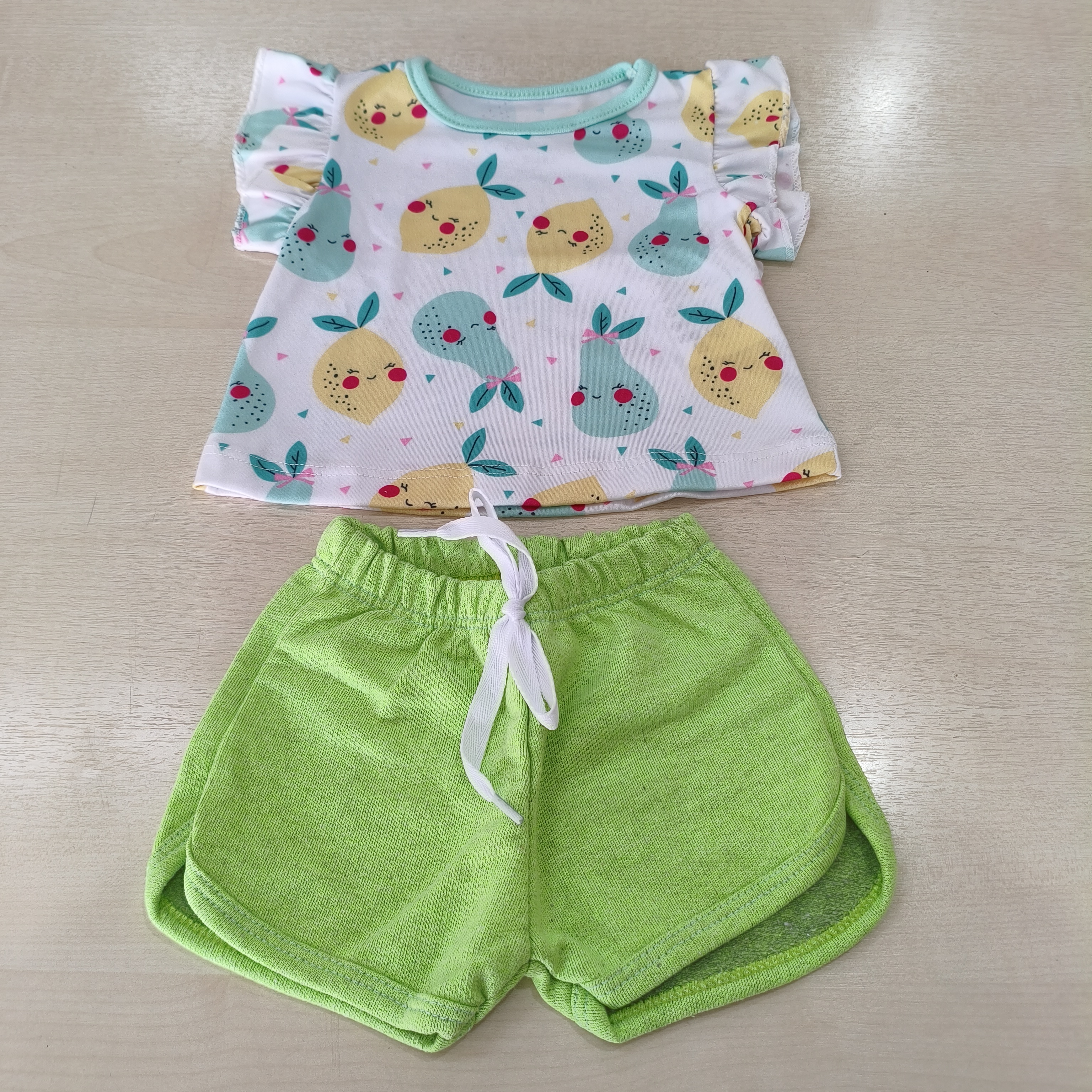 Conj. Blusa MC Com Shorts Fem Tam PB Zupa Zuka