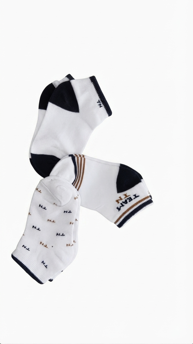 Kit 3 Pares de Meias Masc Tam 23 a 27 Trick Nick