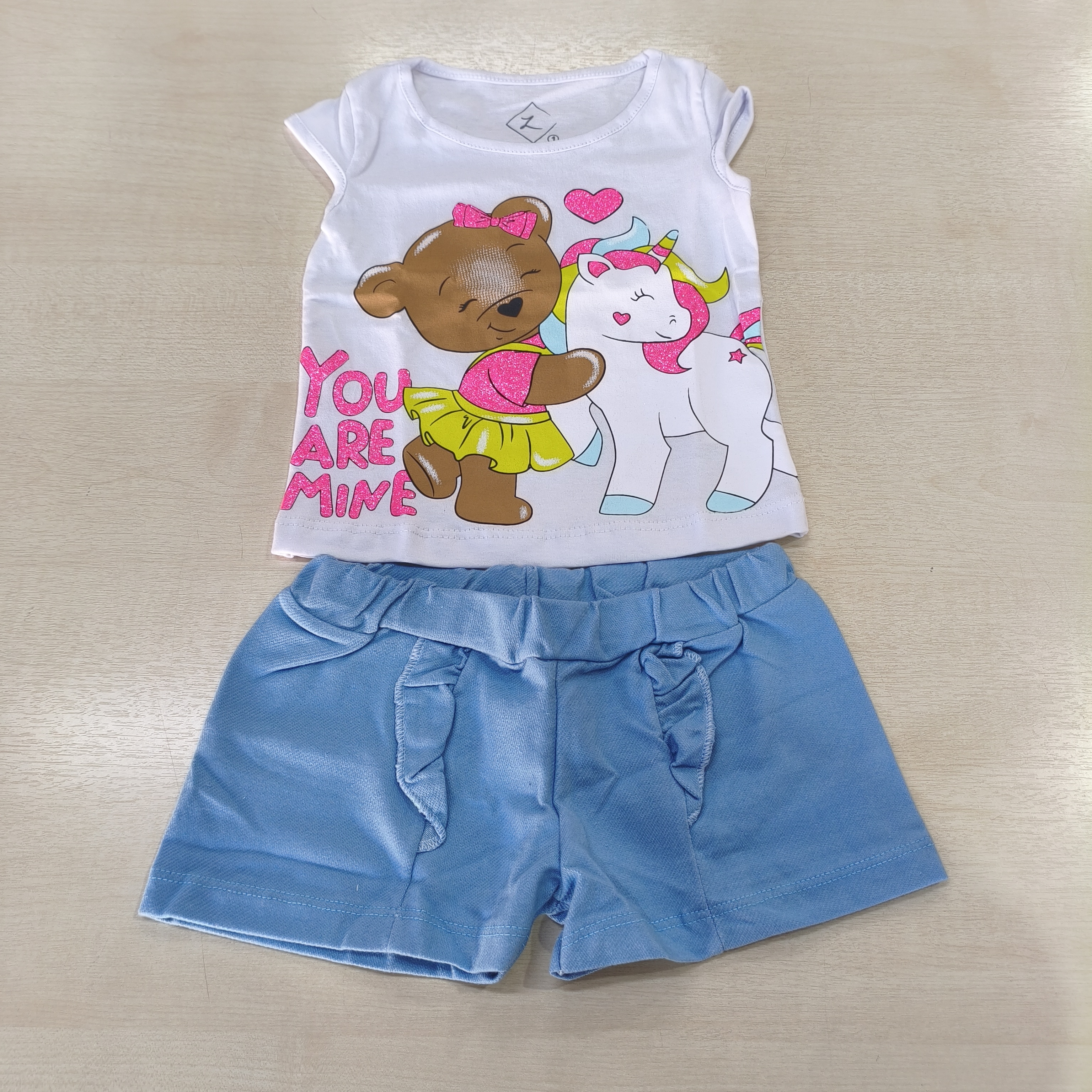 Conj. Blusa MC e Shorts Fem Tam 01 Zupa Zuka