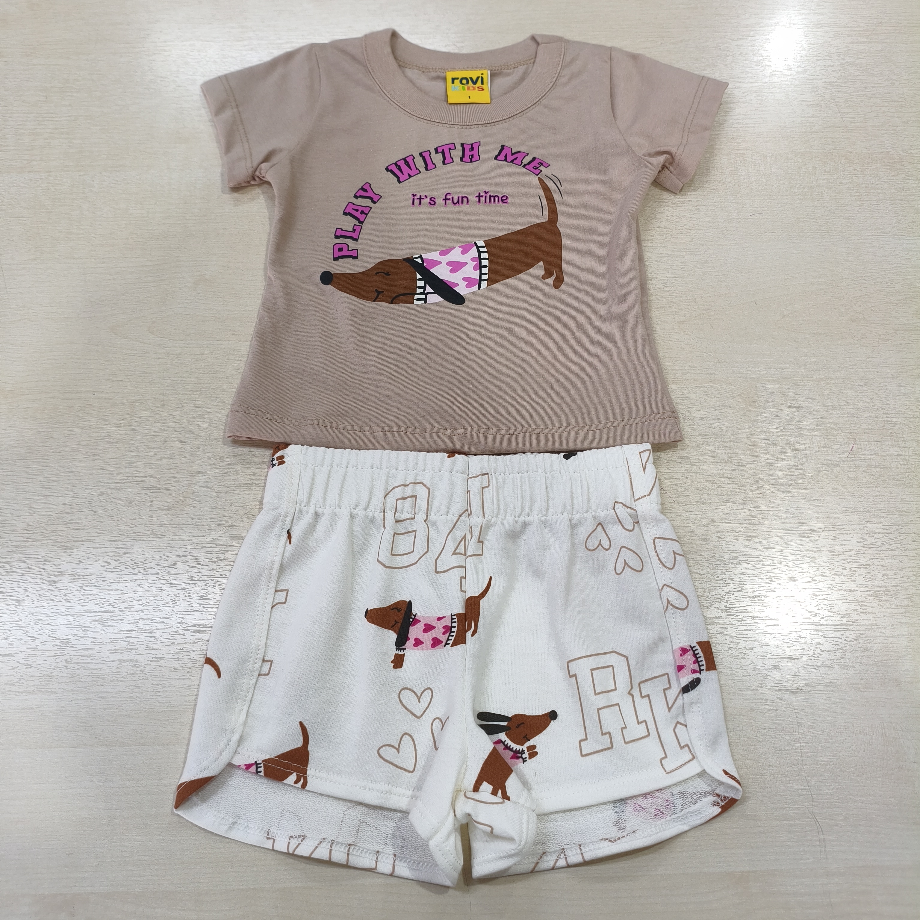 Conj. Blusa MC e Bermuda Fem Tam 01 Rovitex
