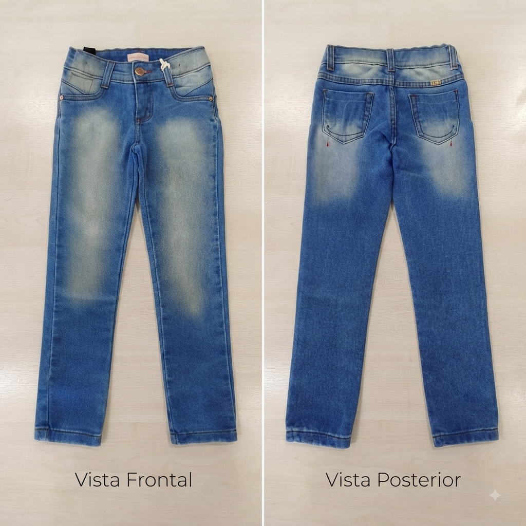 Calça Jeans Skinny Fem Tam 04 Jeito de Criança