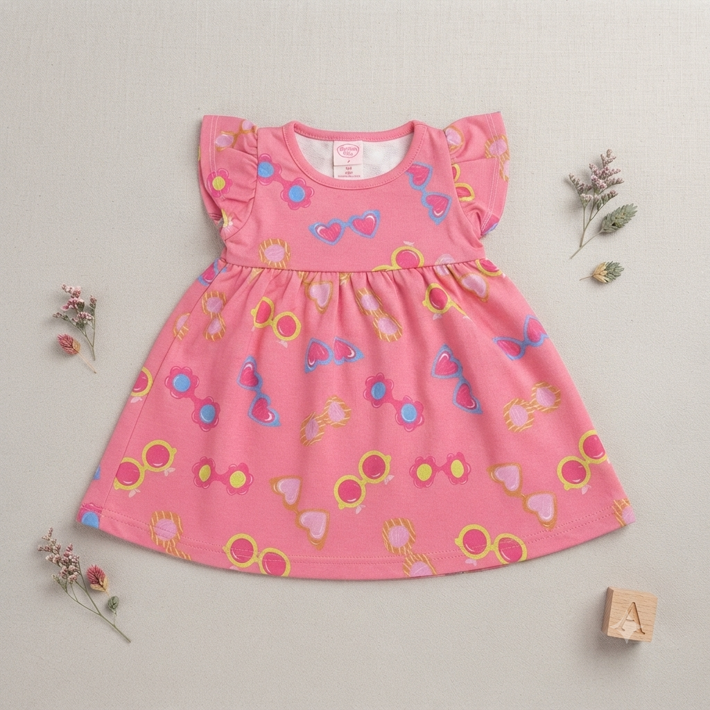 Vestido C/estampa Fem Tam 02 Orango Kids