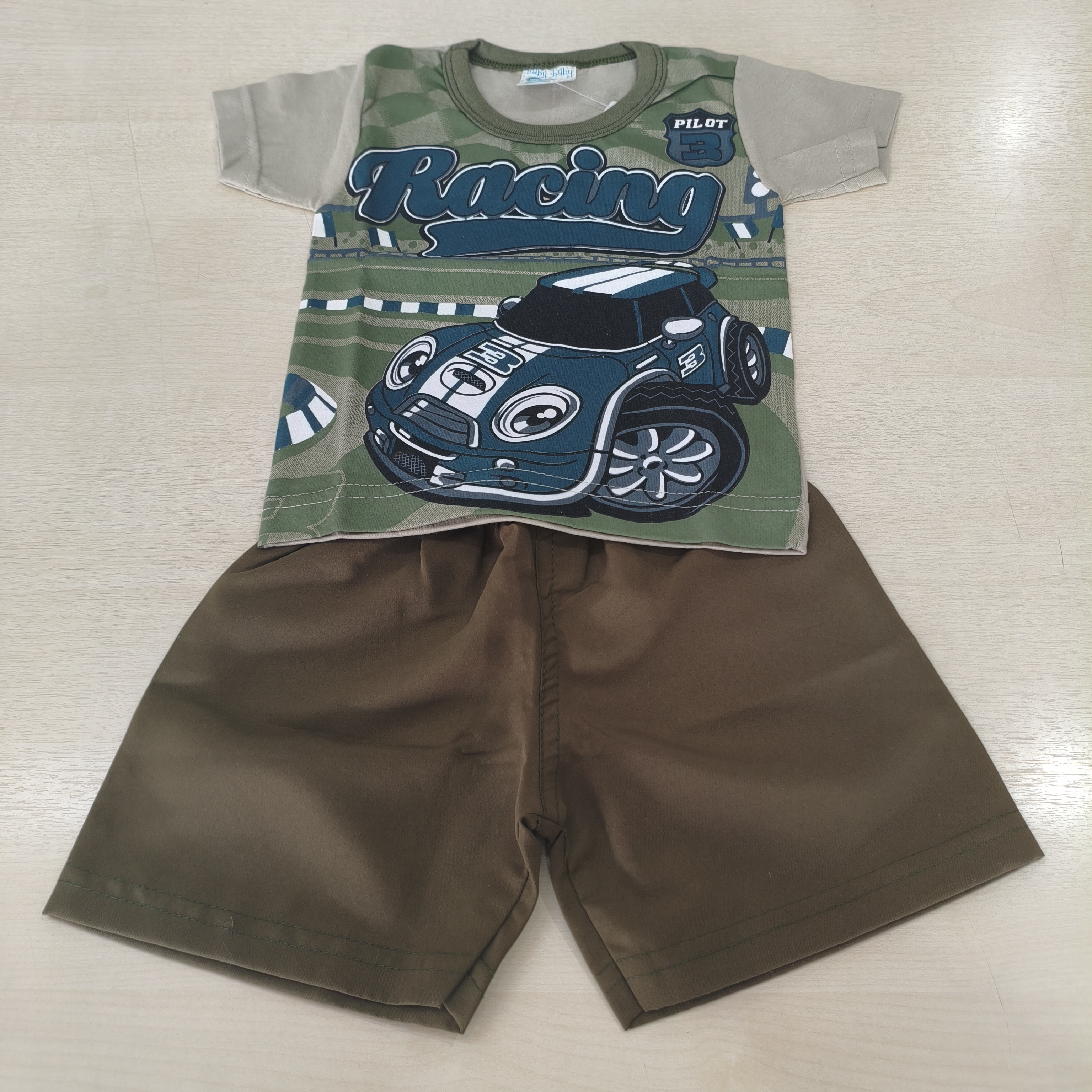 Conj. Camiseta MC e Shorts Tactel Masc Tam MB Perfect Diversos