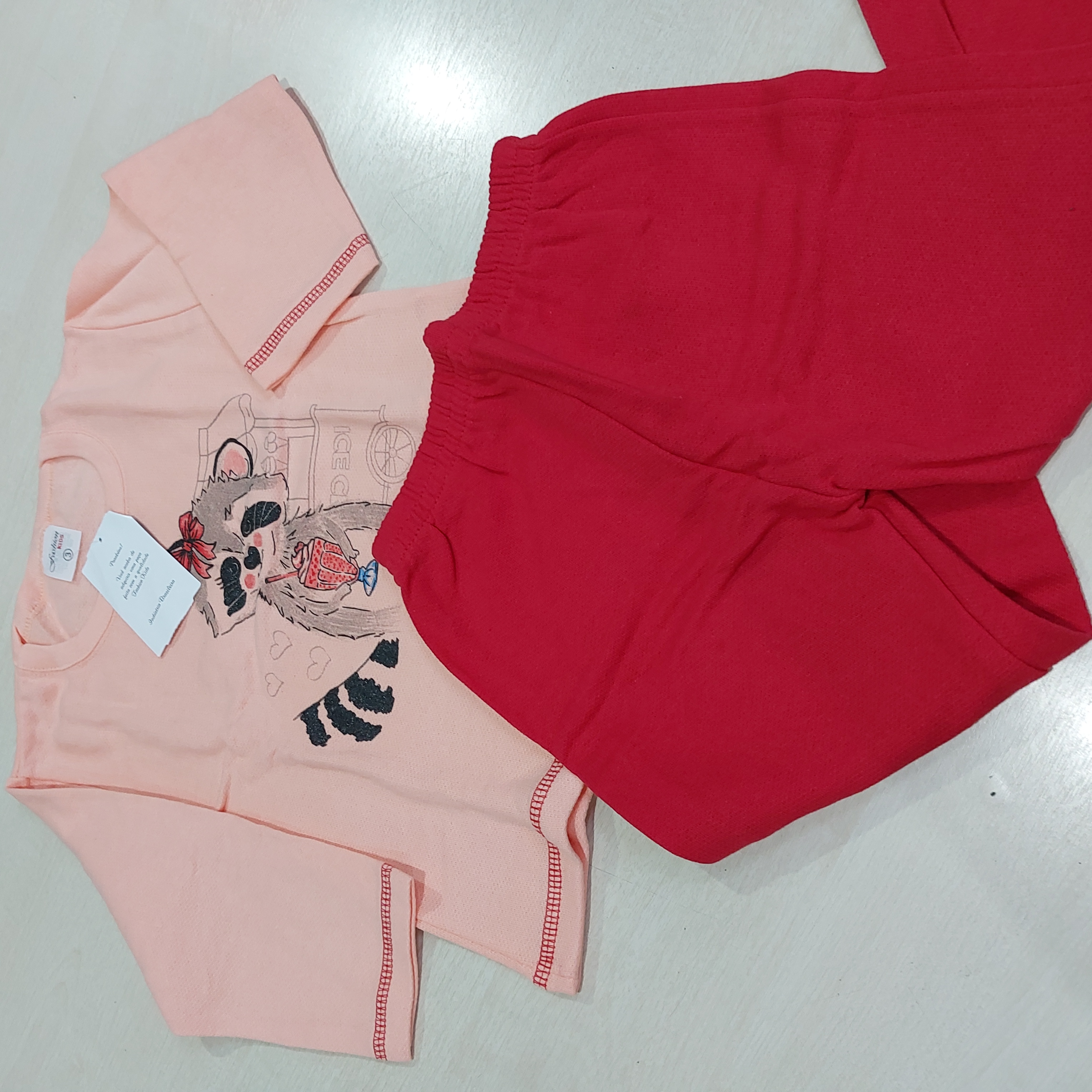 Conj. Moletom Blusão e Calça Fem Tam 03 Fashion Kids
