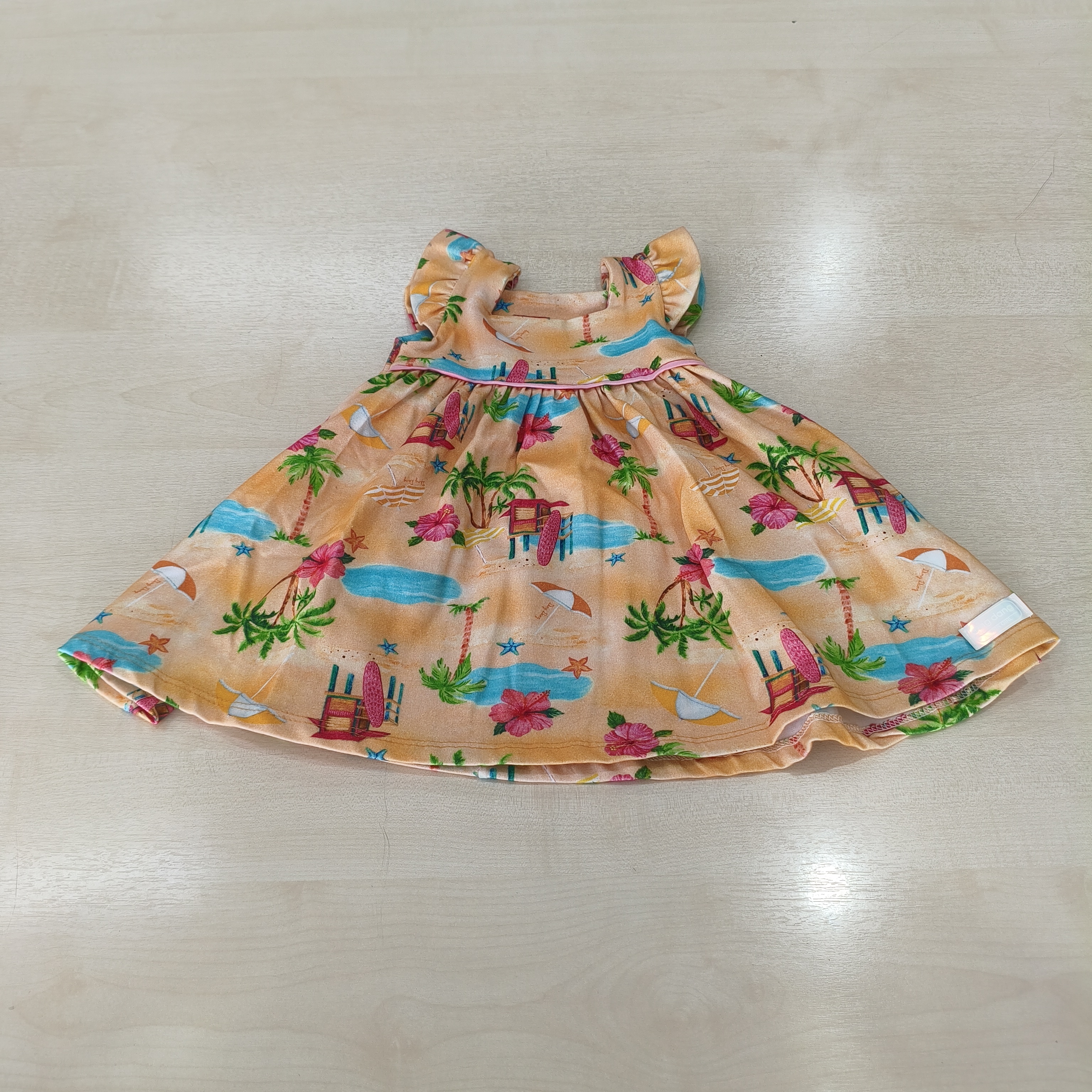 Vestido C/Estampa Fem Tam PB Ding Dang