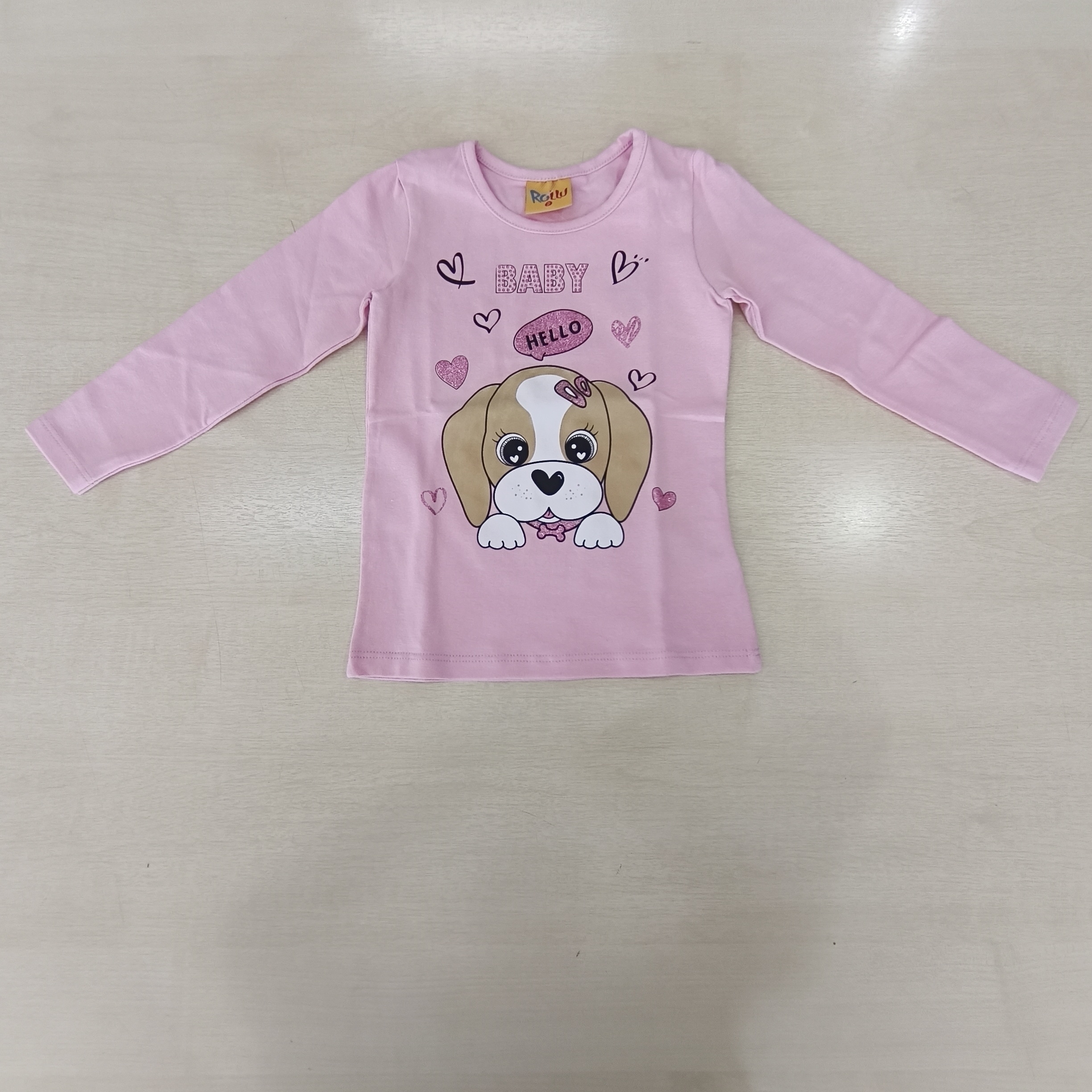 Blusa ML c/estampa Fem Tam 02 Rollu