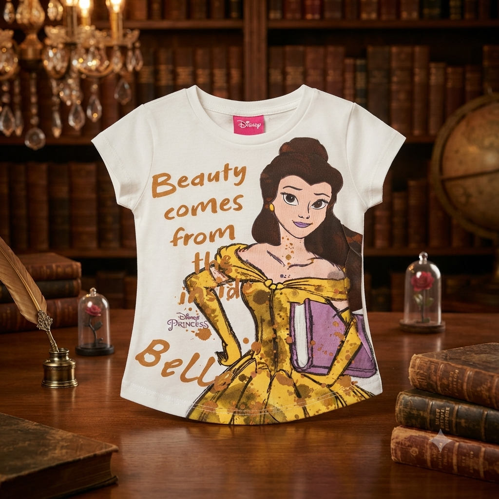 Blusa MC C/estampa Fem Tam 04 Kamylus Disney