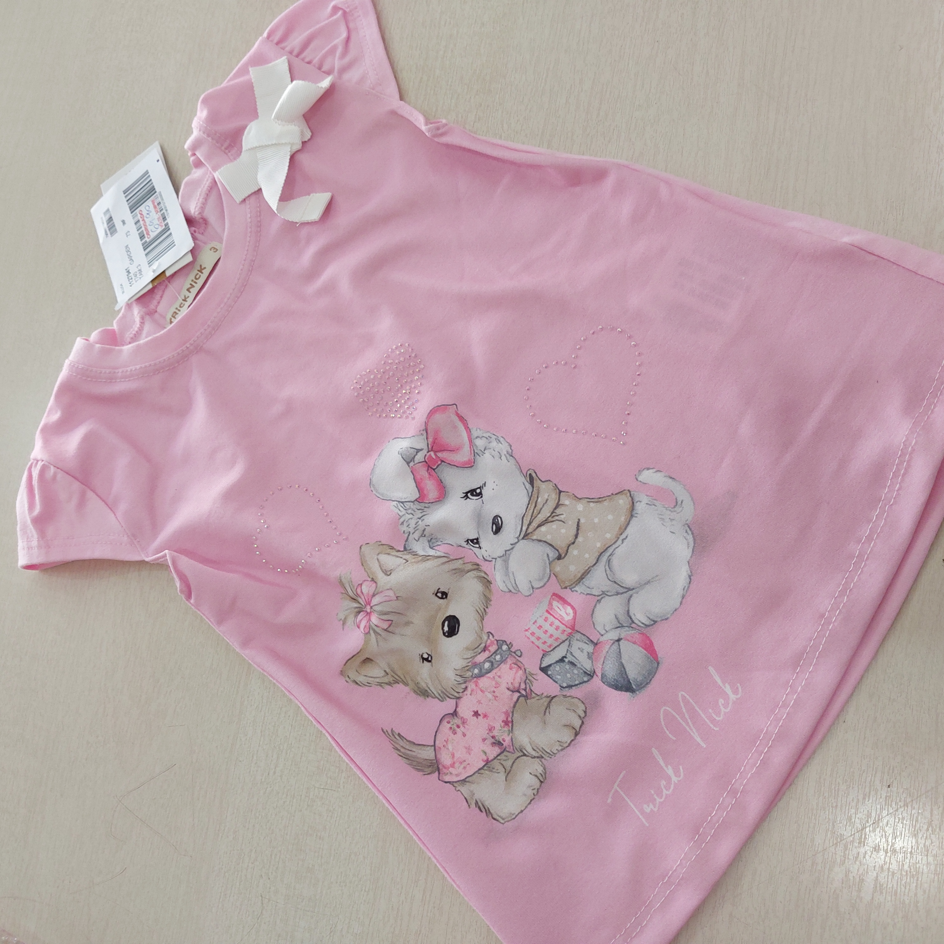 Blusa MC c/Estampa Fem Tam 03 Trick Nick
