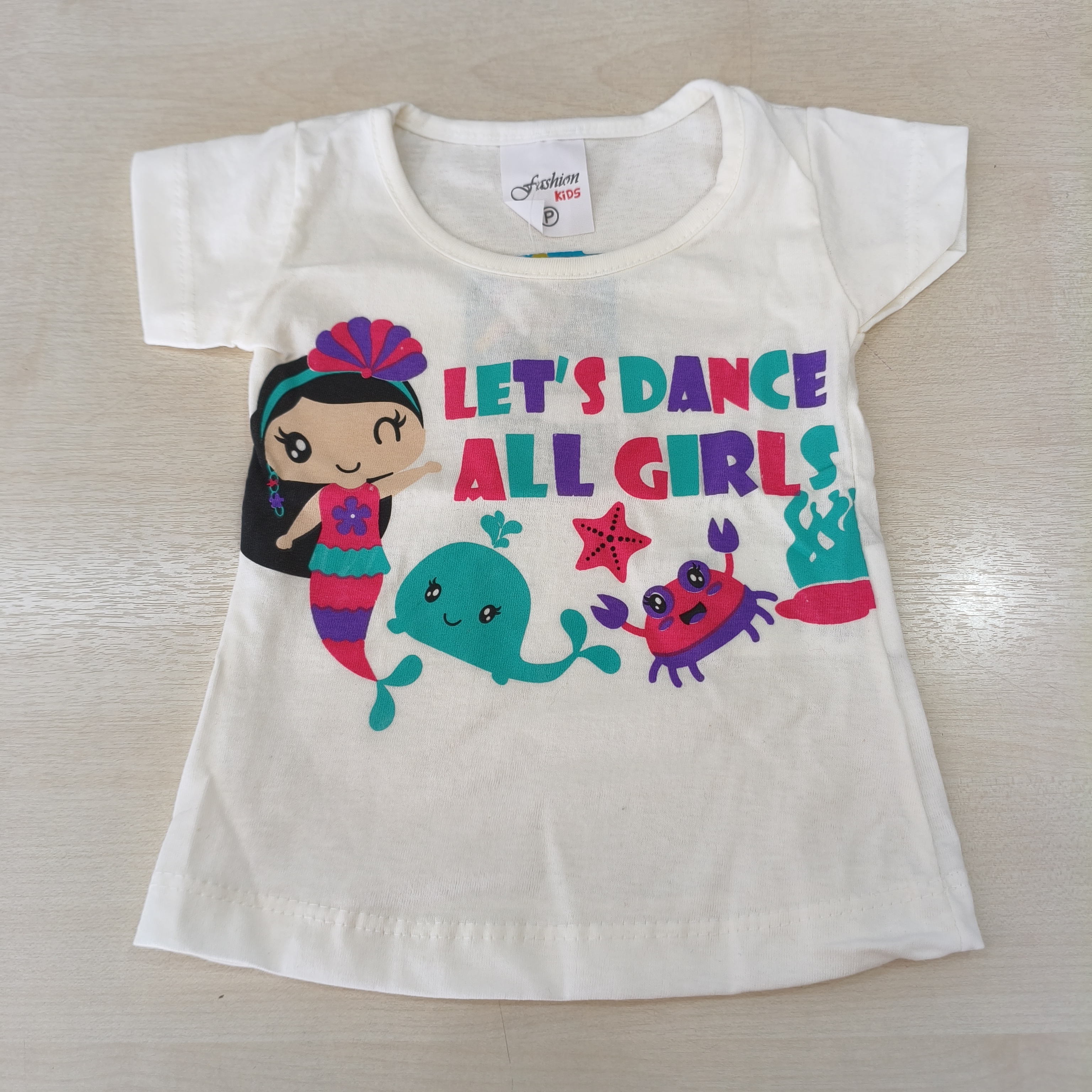 Blusa MC C/Estampa Fem Tam PB Fashion Kids