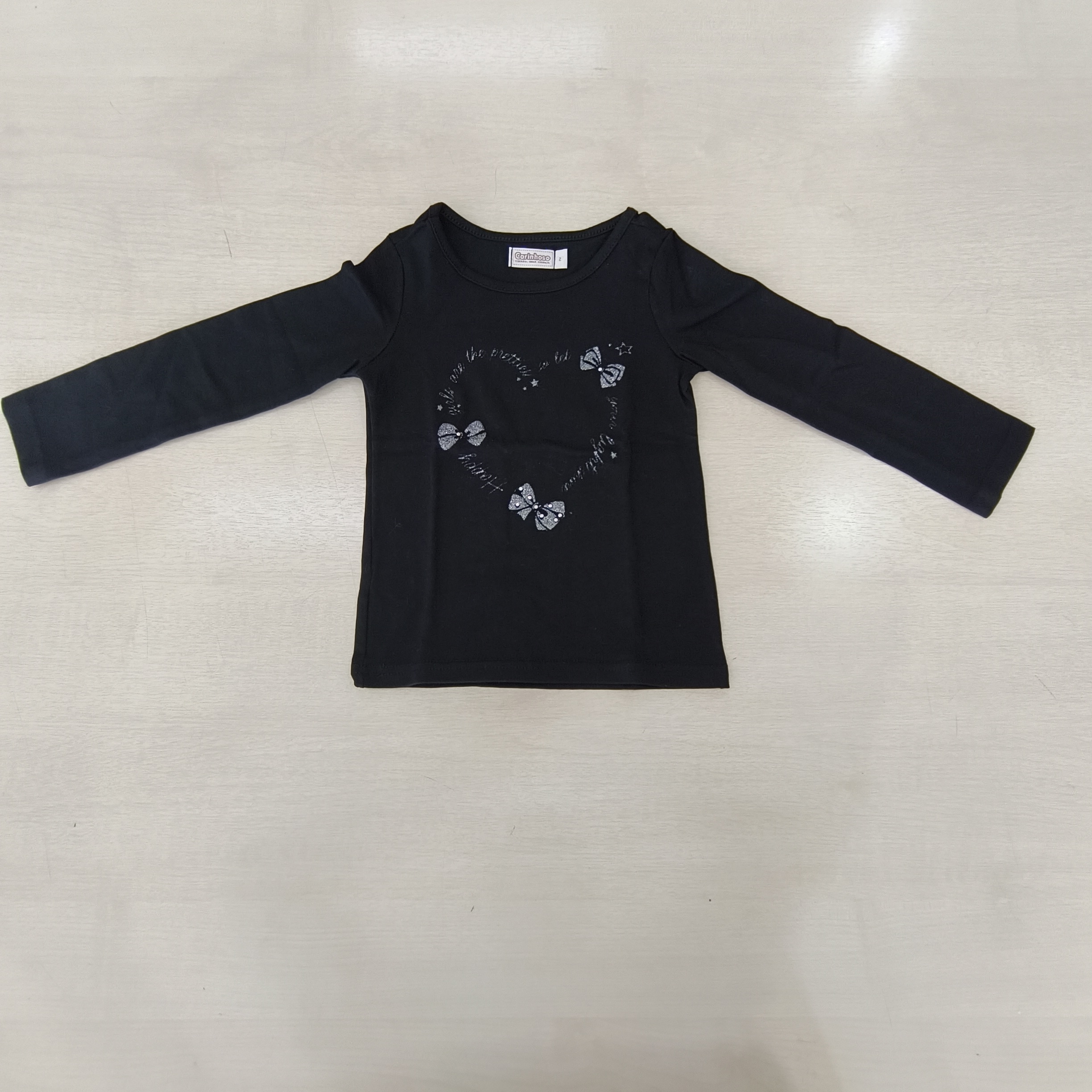 Blusa ML C/estampa Fem Tam 02 Carinhoso