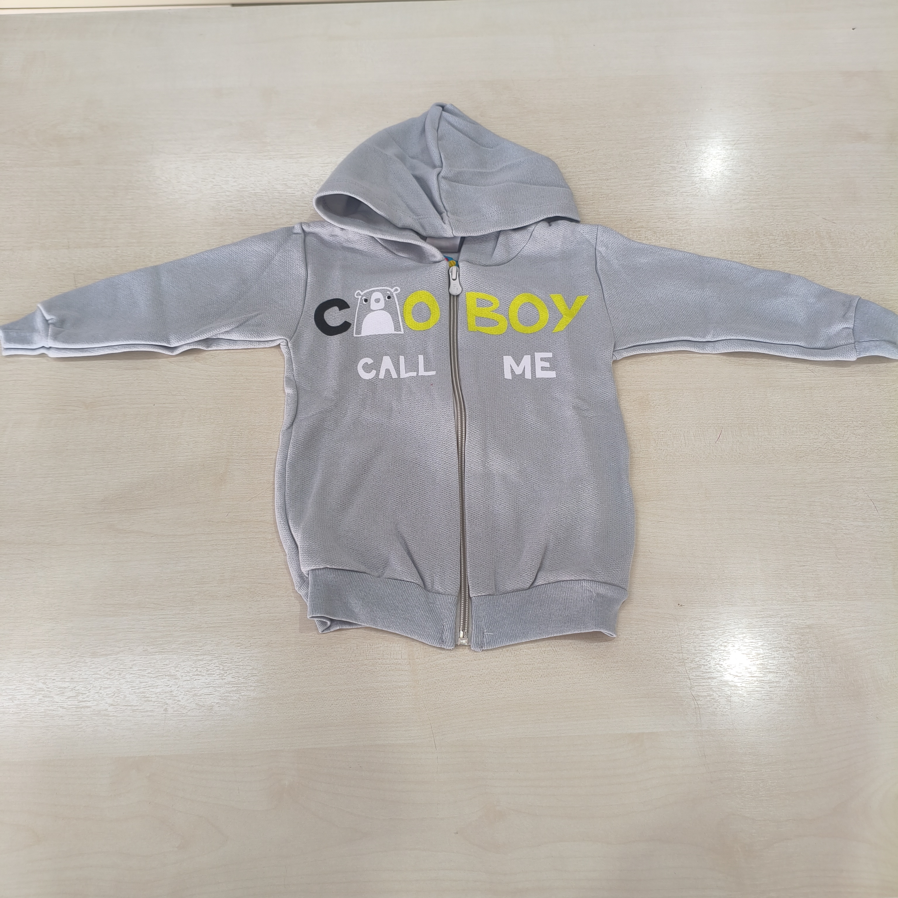 Jaqueta c/capuz Moletom Masc Tam 01 Fashion Kids