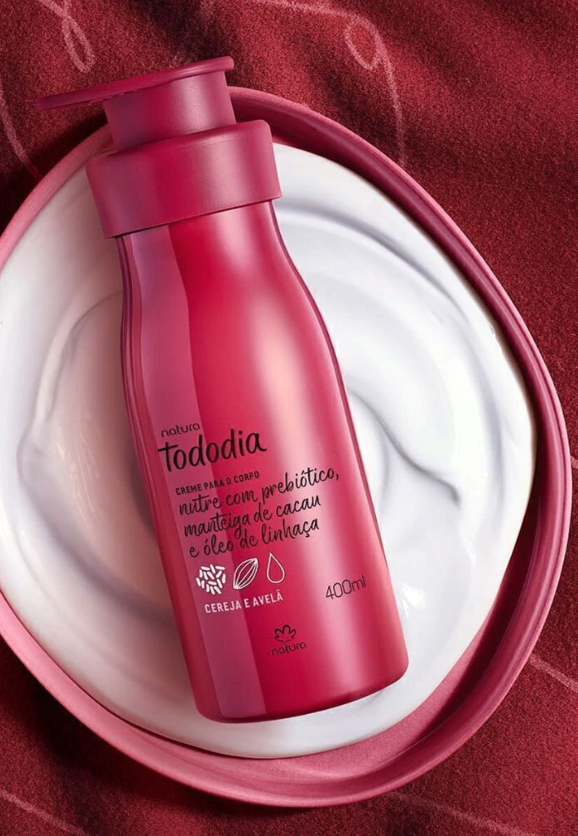 Creme para o corpo (Cereja e Avelã) TODODIA NATURA (400ml)