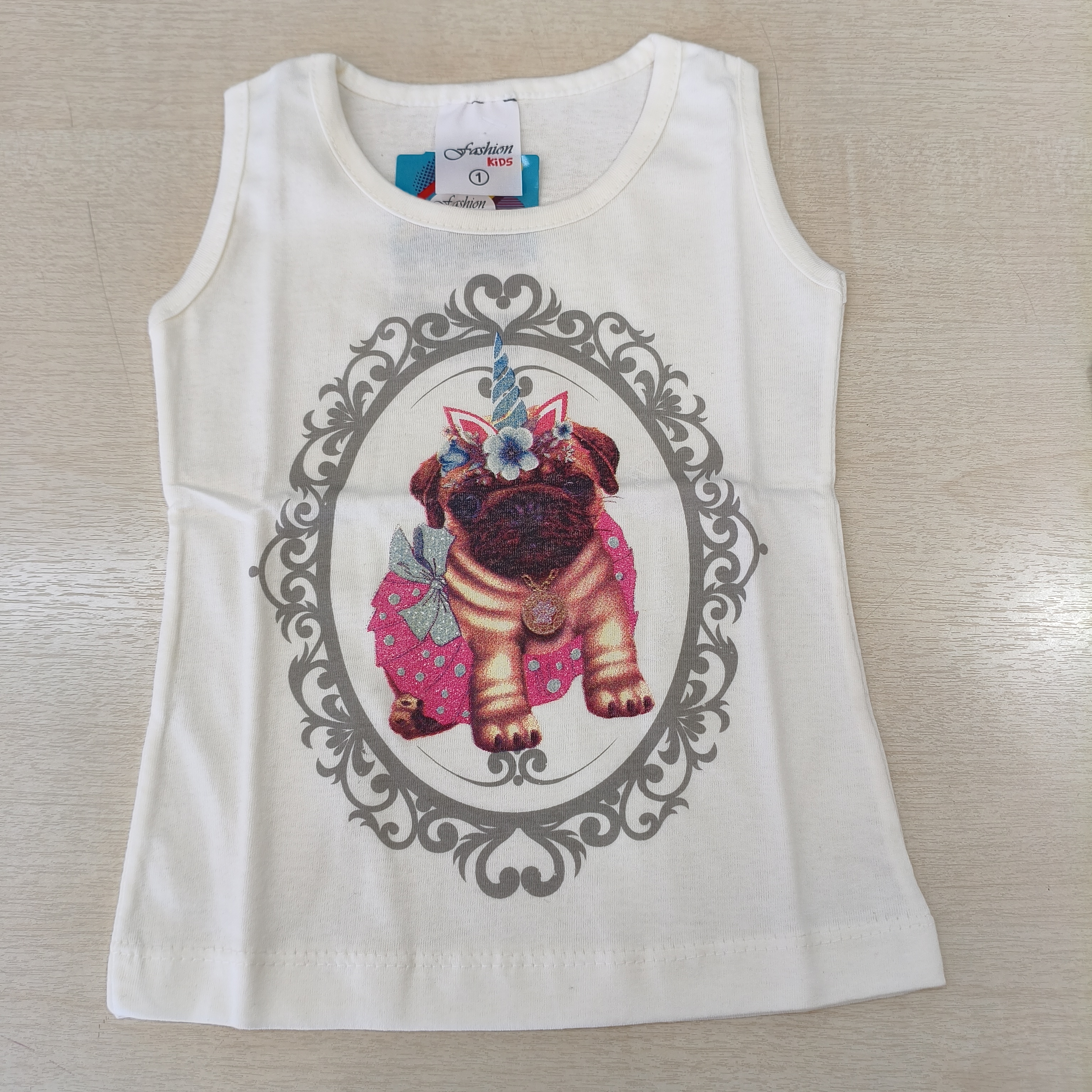Regata C/estampa Fem Tam 01 Fashion Kids