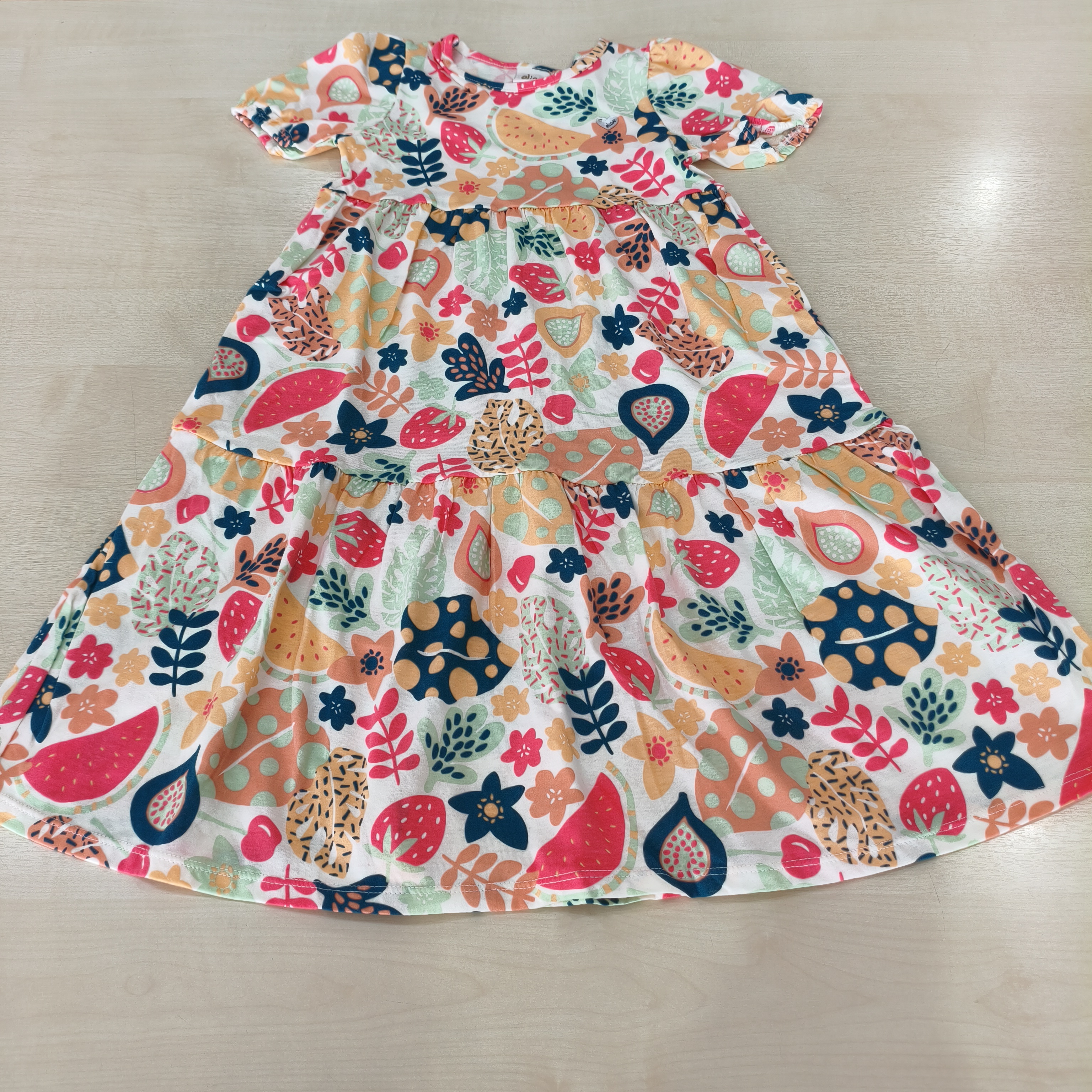 Vestido C/Estampa Longo Fem Tam 04 Elian