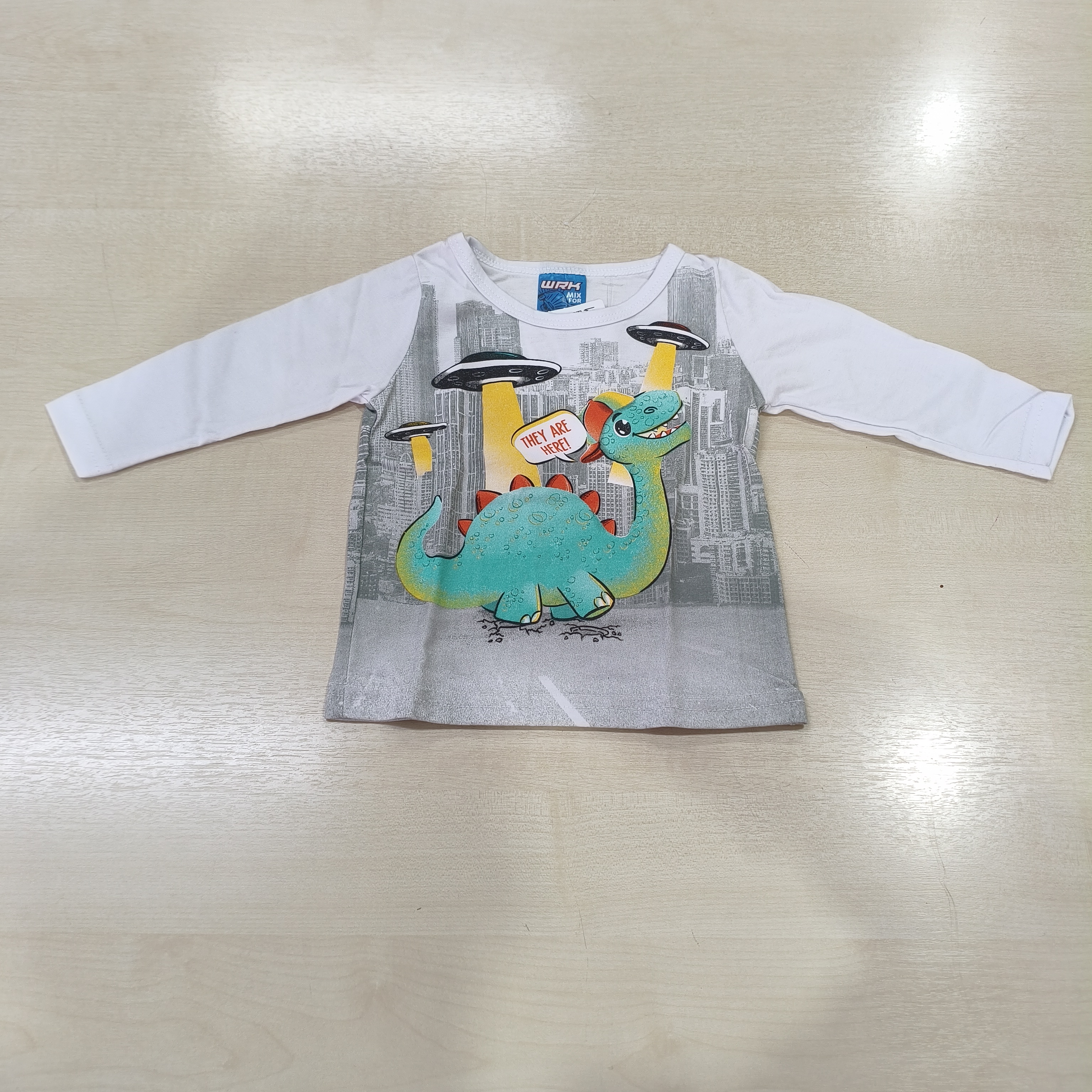 Camiseta ML C/estampa Masc Tam PB WRK