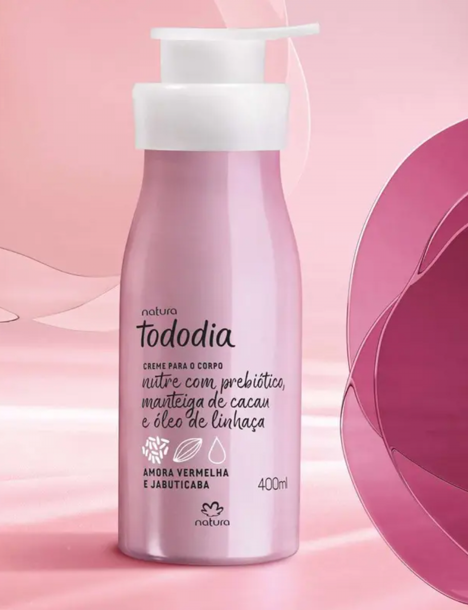 Creme para o corpo (Amora Vermelha e Jabuticaba) TODODIA NATURA (400ml)